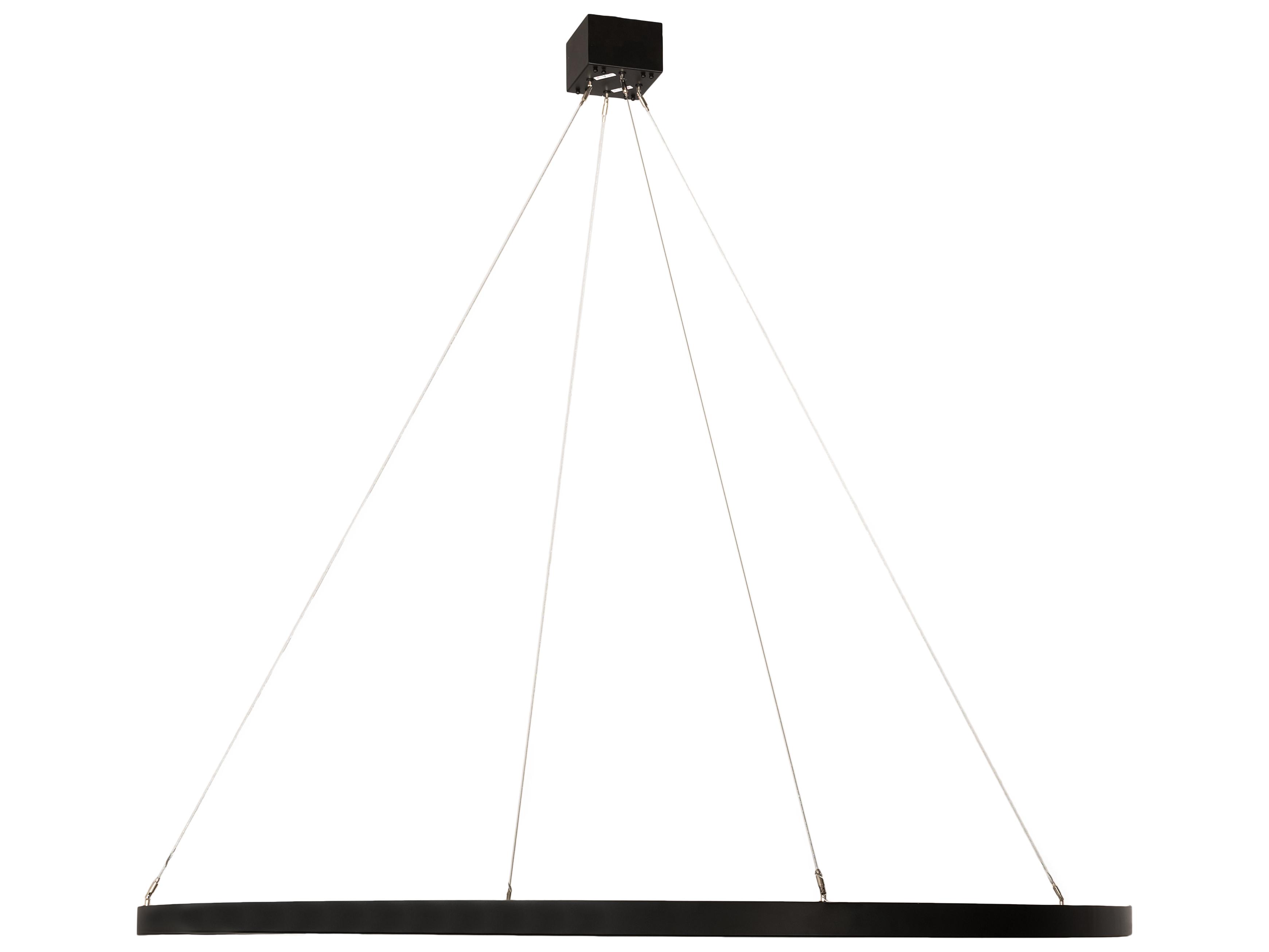 Meyda Anillo Black White LED Round Pendant