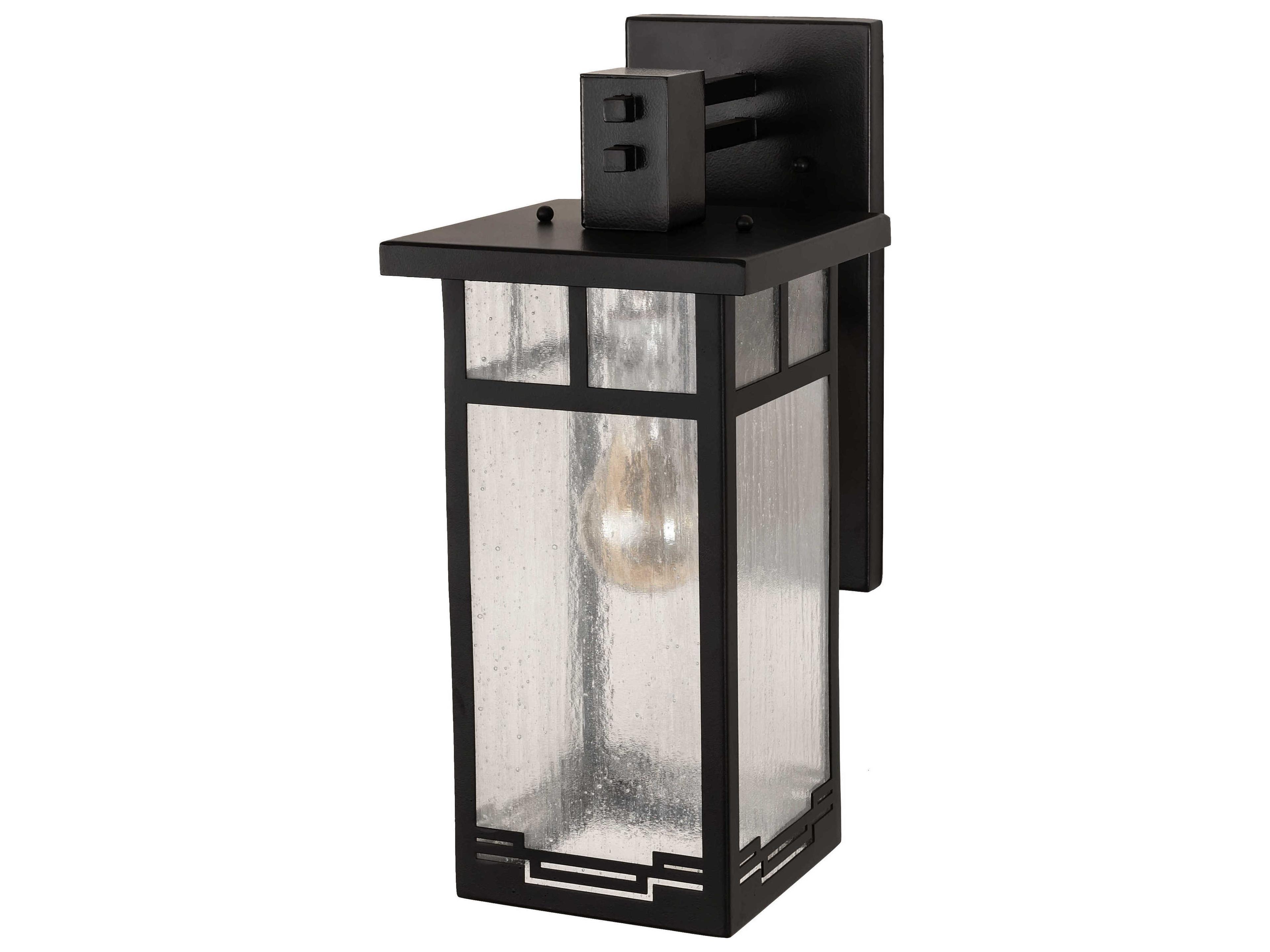 Meyda Roylance 1 - Light Glass Outdoor Wall Light