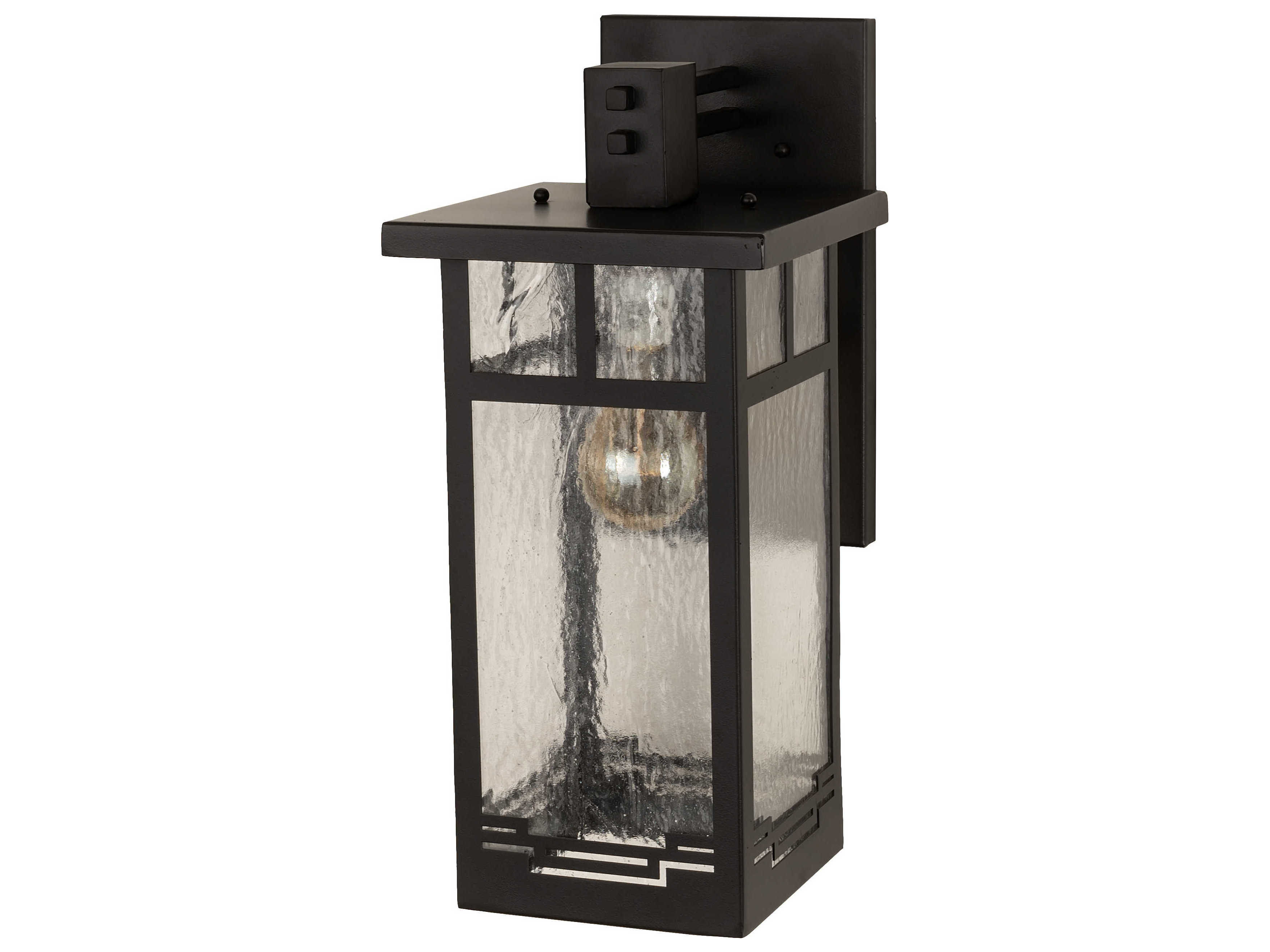 Meyda Roylance 1 - Light Glass Outdoor Wall Light