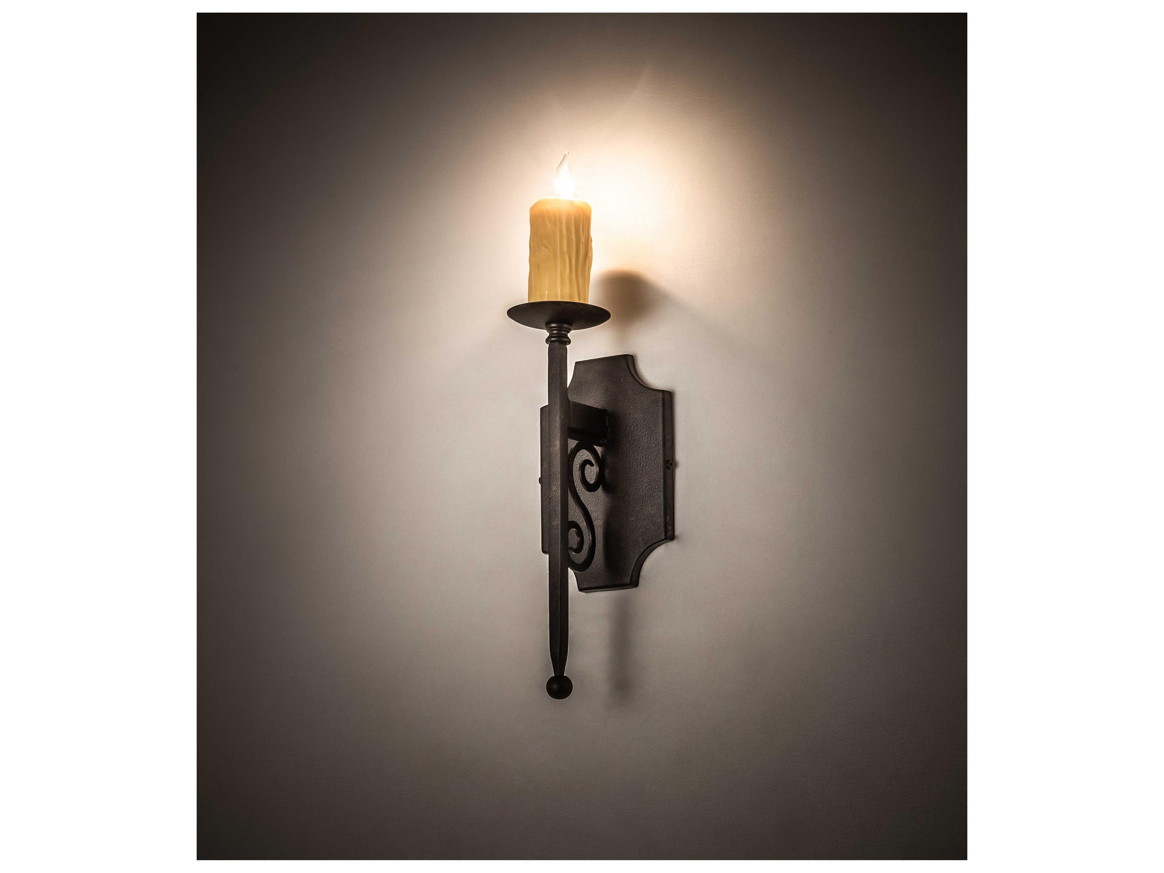 Meyda Toscano 1-Light Chocolate Brown Wall Sconce