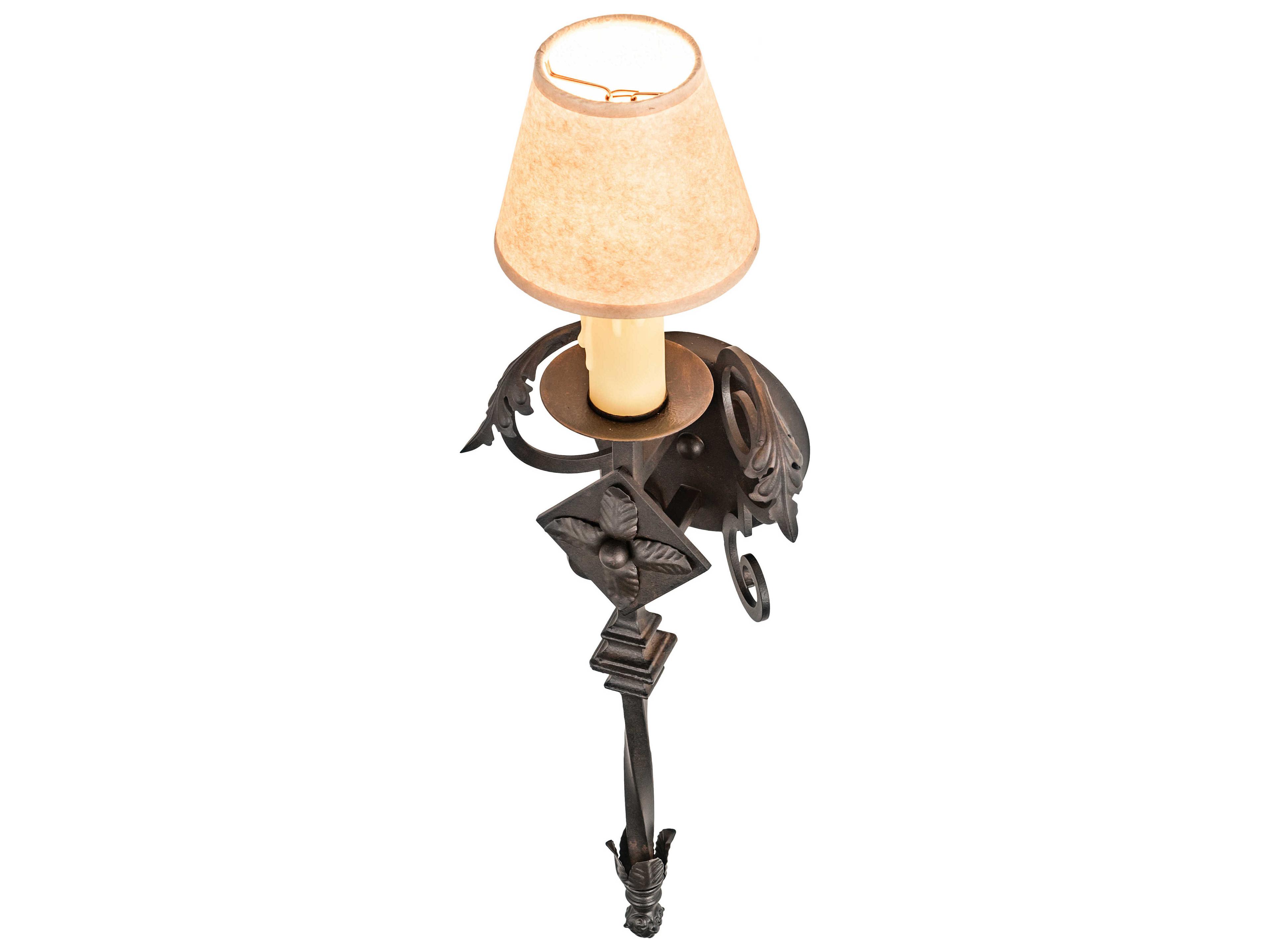 Meyda Catherine 1-Light Chestnut Brown Wall Sconce