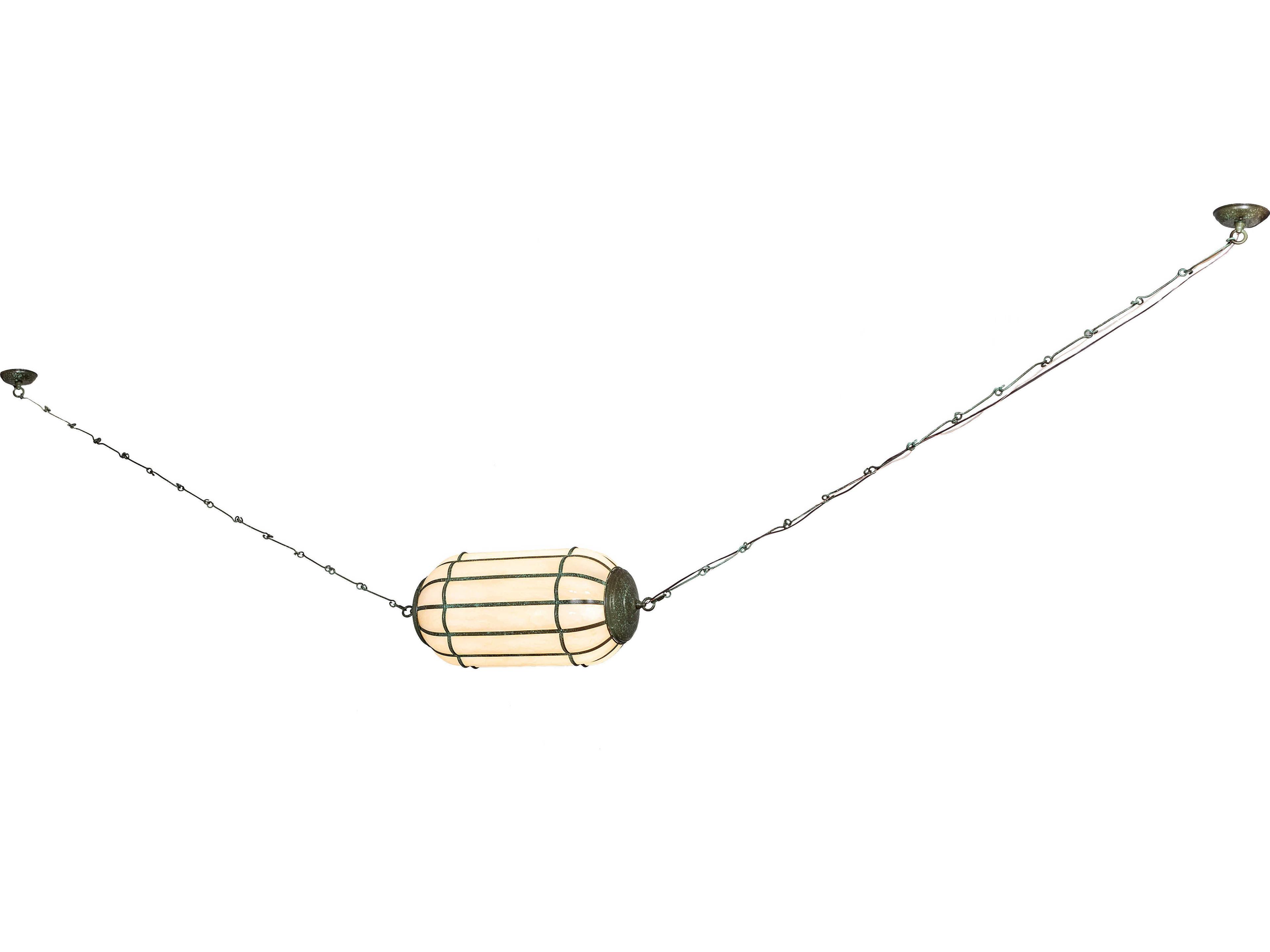 Meyda Islington 3-Light Tarnished Copper Green Pendant