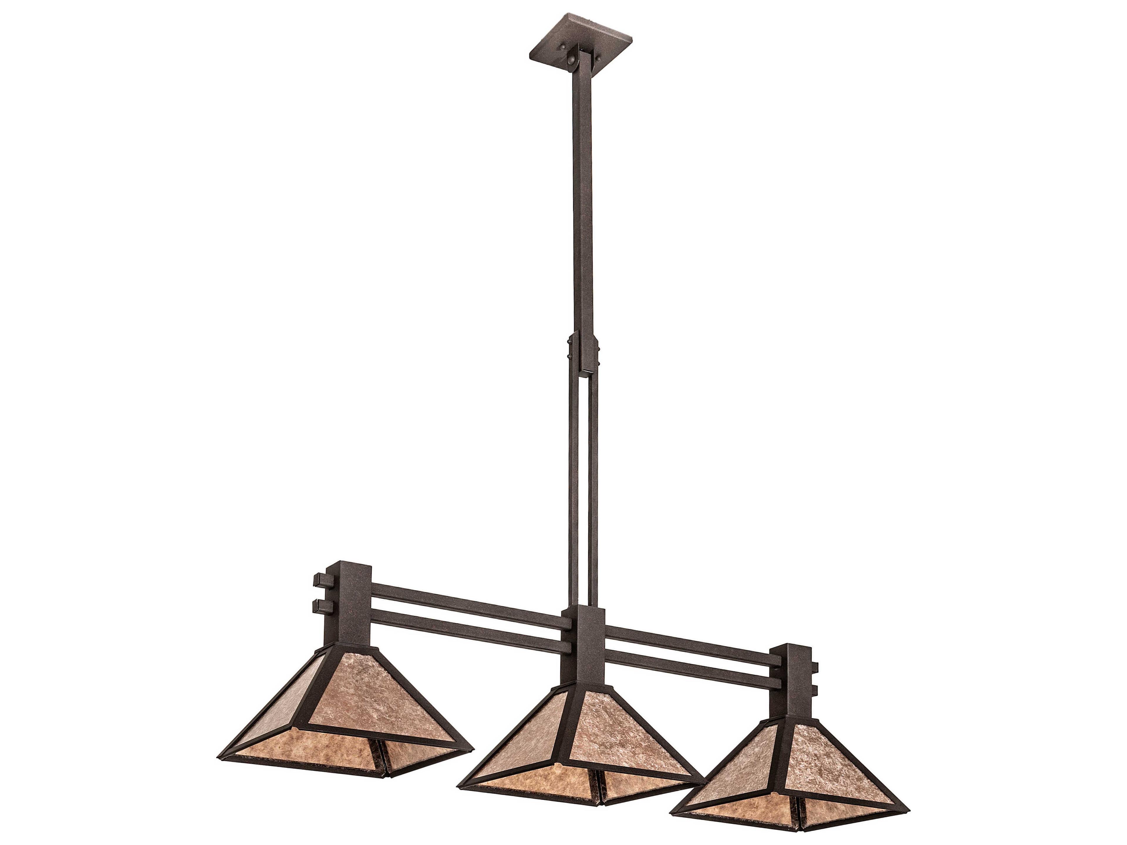Meyda Soffe 3-Light Dark Roast Brown Island Pendant
