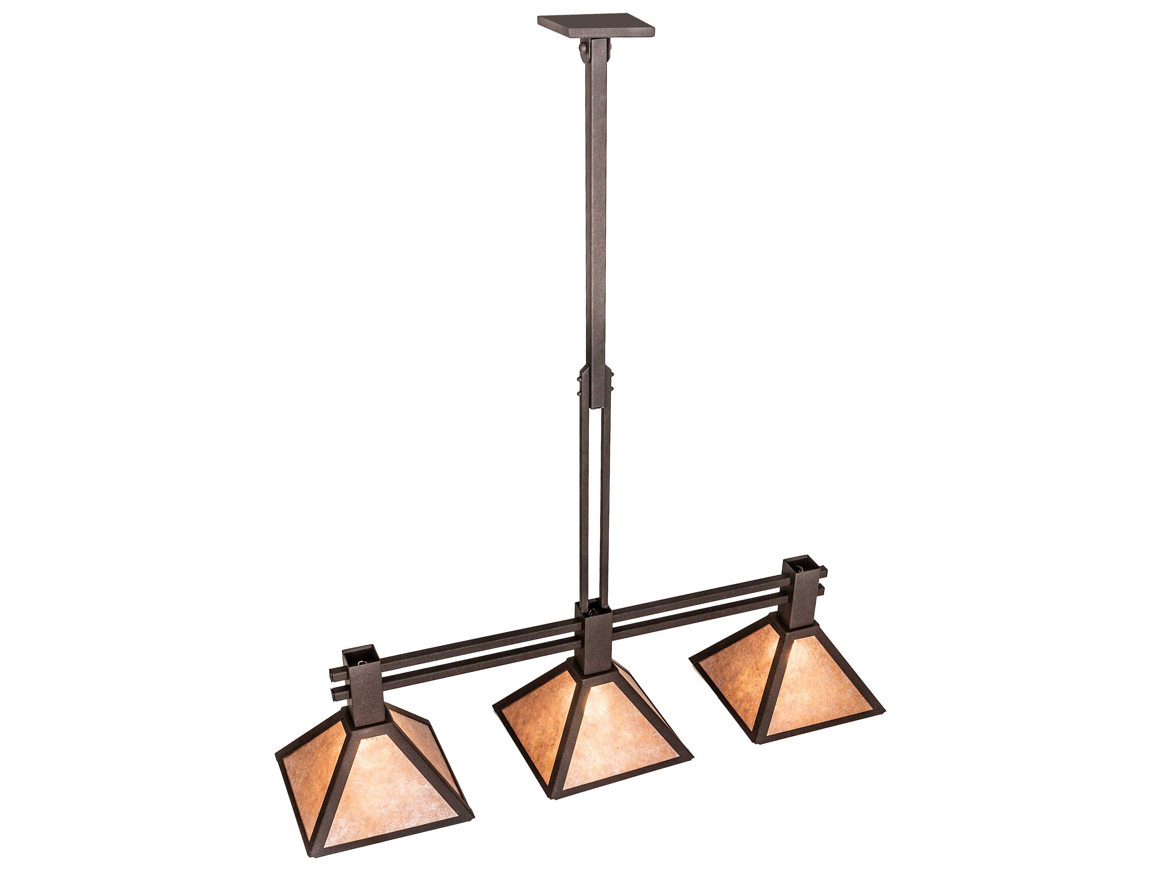 Meyda Soffe 3-Light Dark Roast Brown Island Pendant