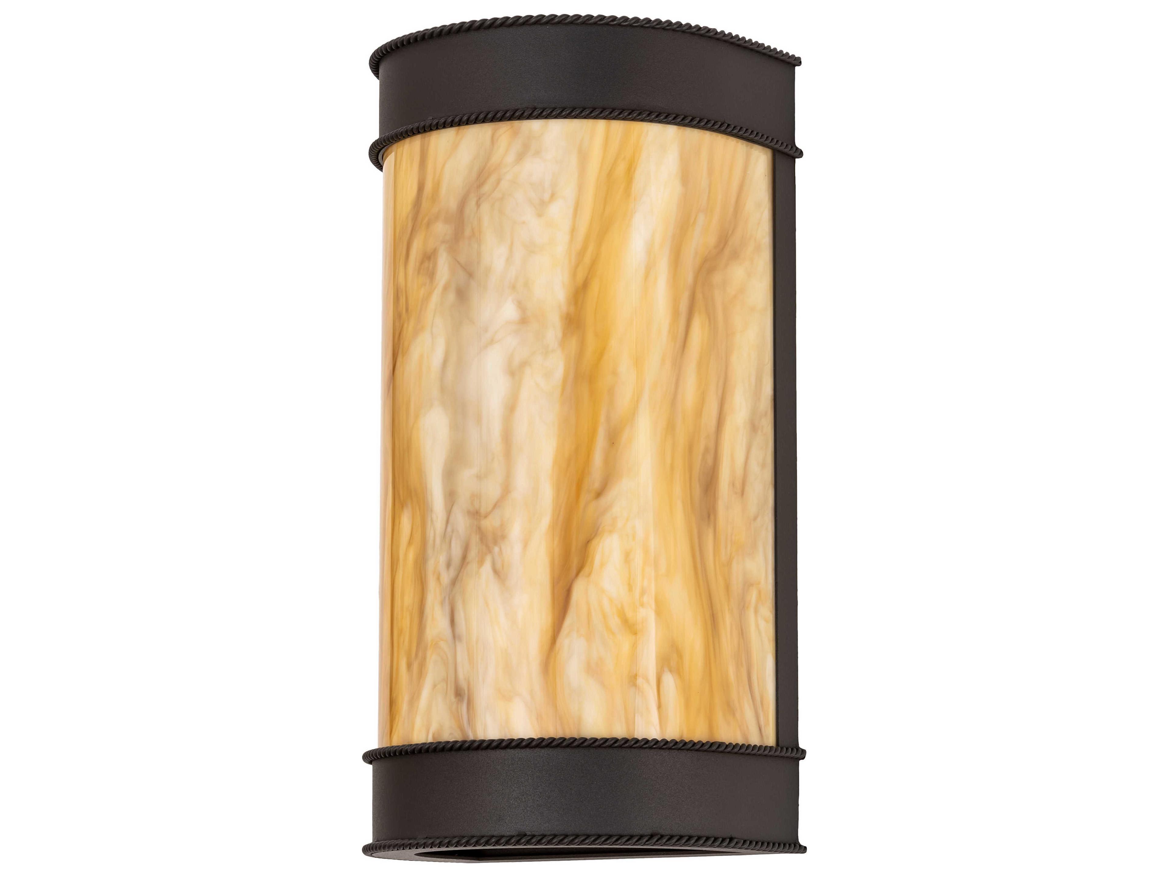 Meyda Wyant 2-Light Wrought Iron Gray Wall Sconce