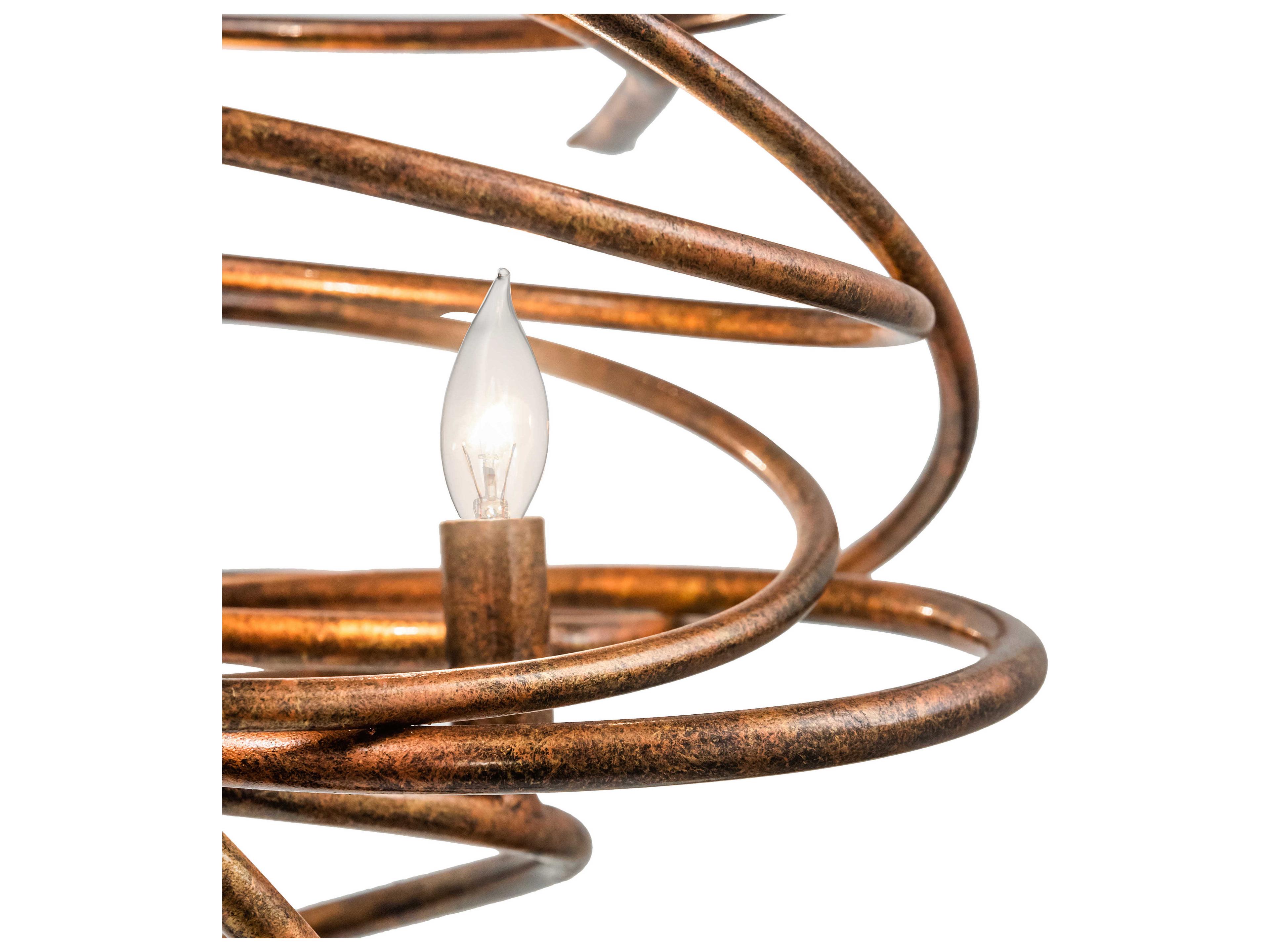 Meyda Cyclone 20-Light Bronze Candelabra Tiered Chandelier