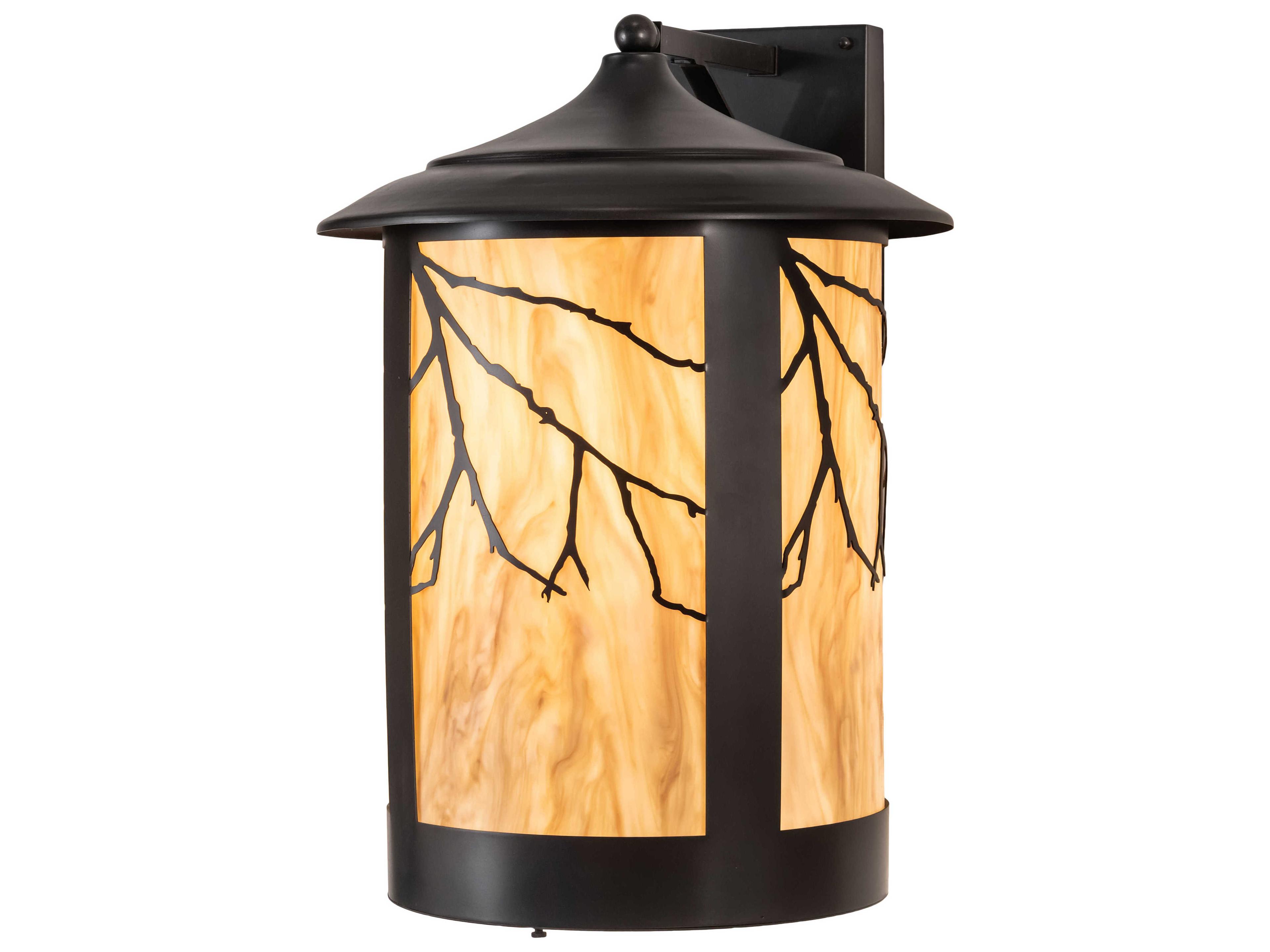 Meyda Fulton 1 - Light Glass Outdoor Wall Light