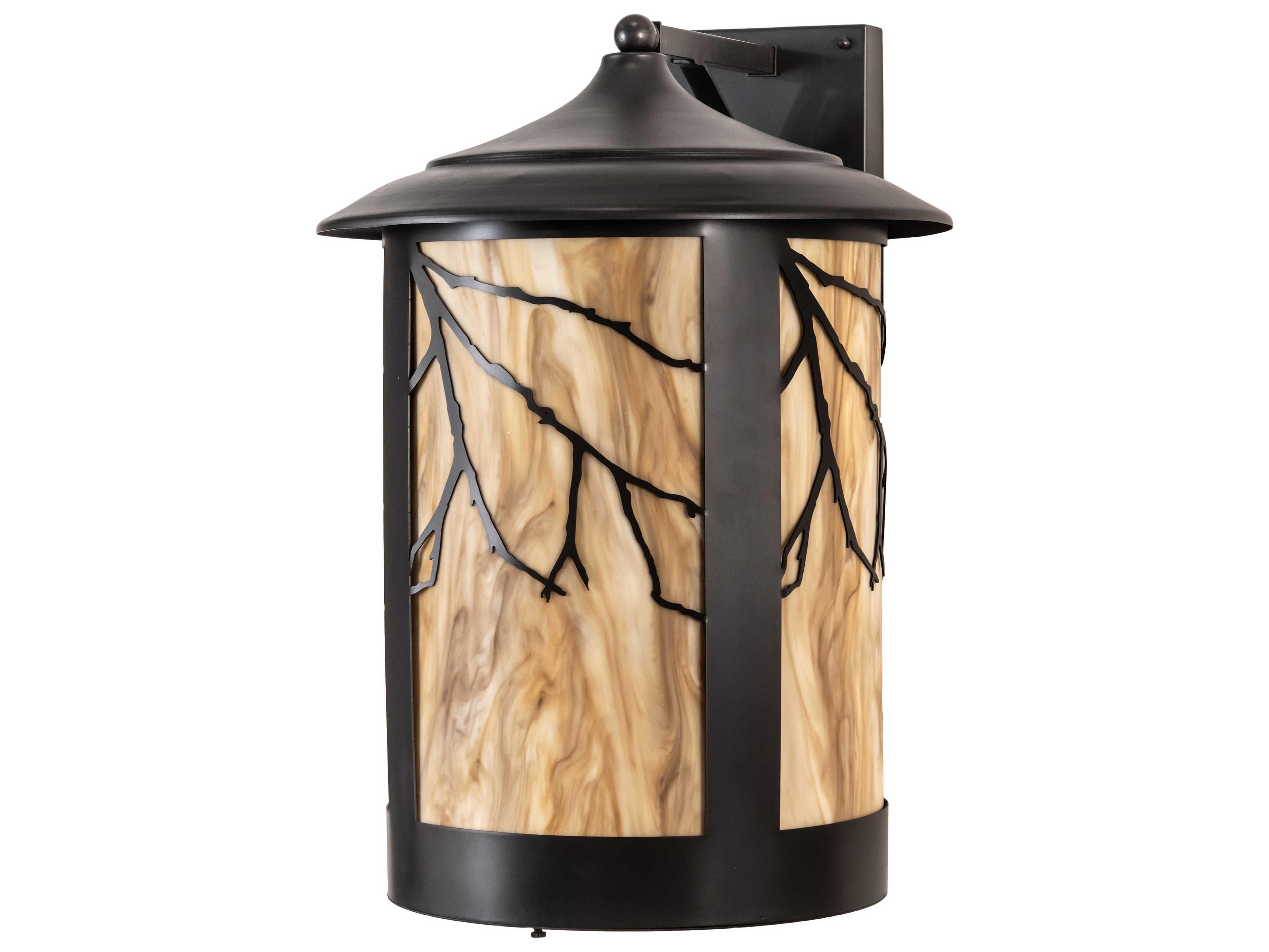 Meyda Fulton 1 - Light Glass Outdoor Wall Light