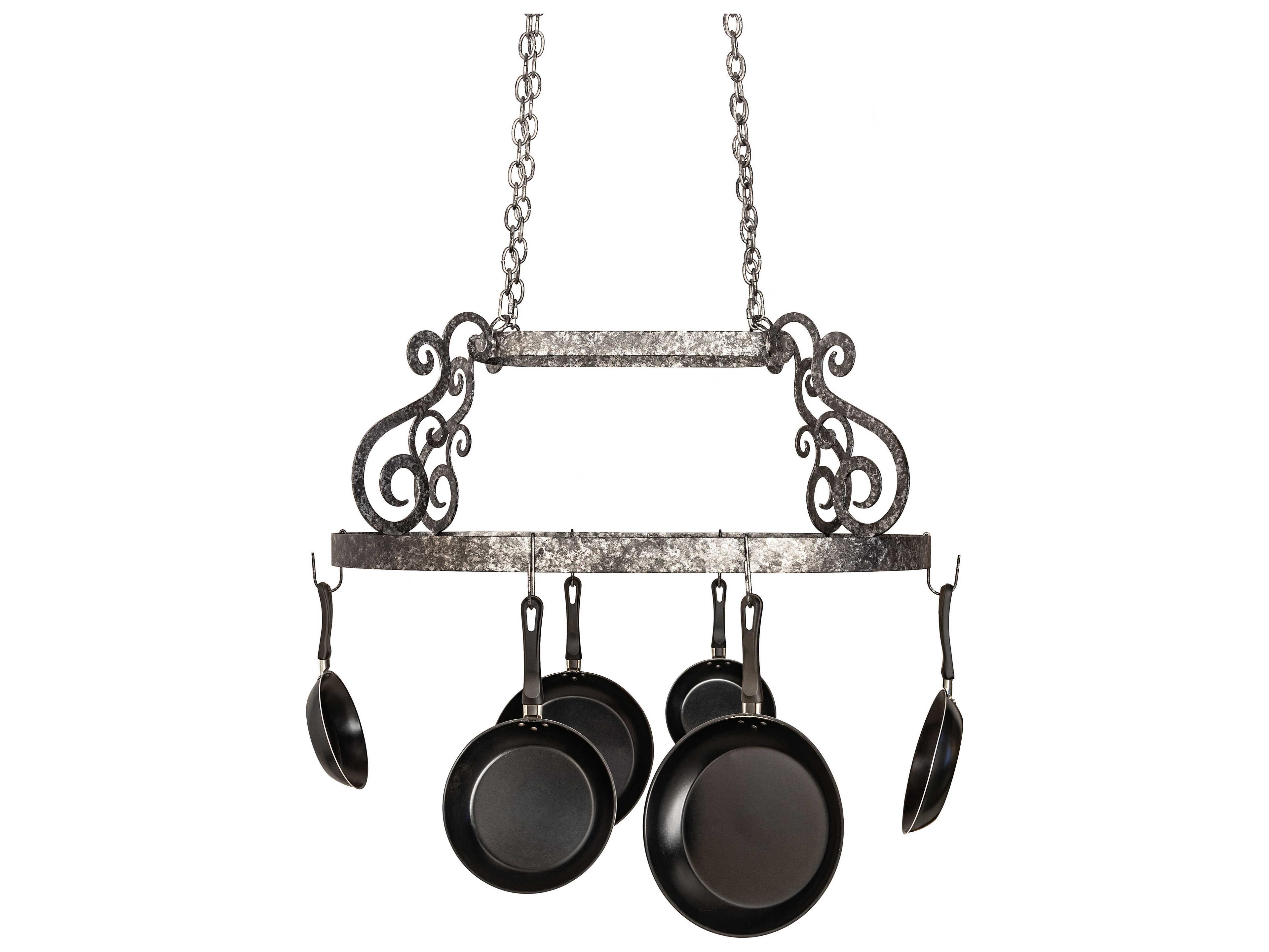 Meyda Neo Pewter Pot Rack