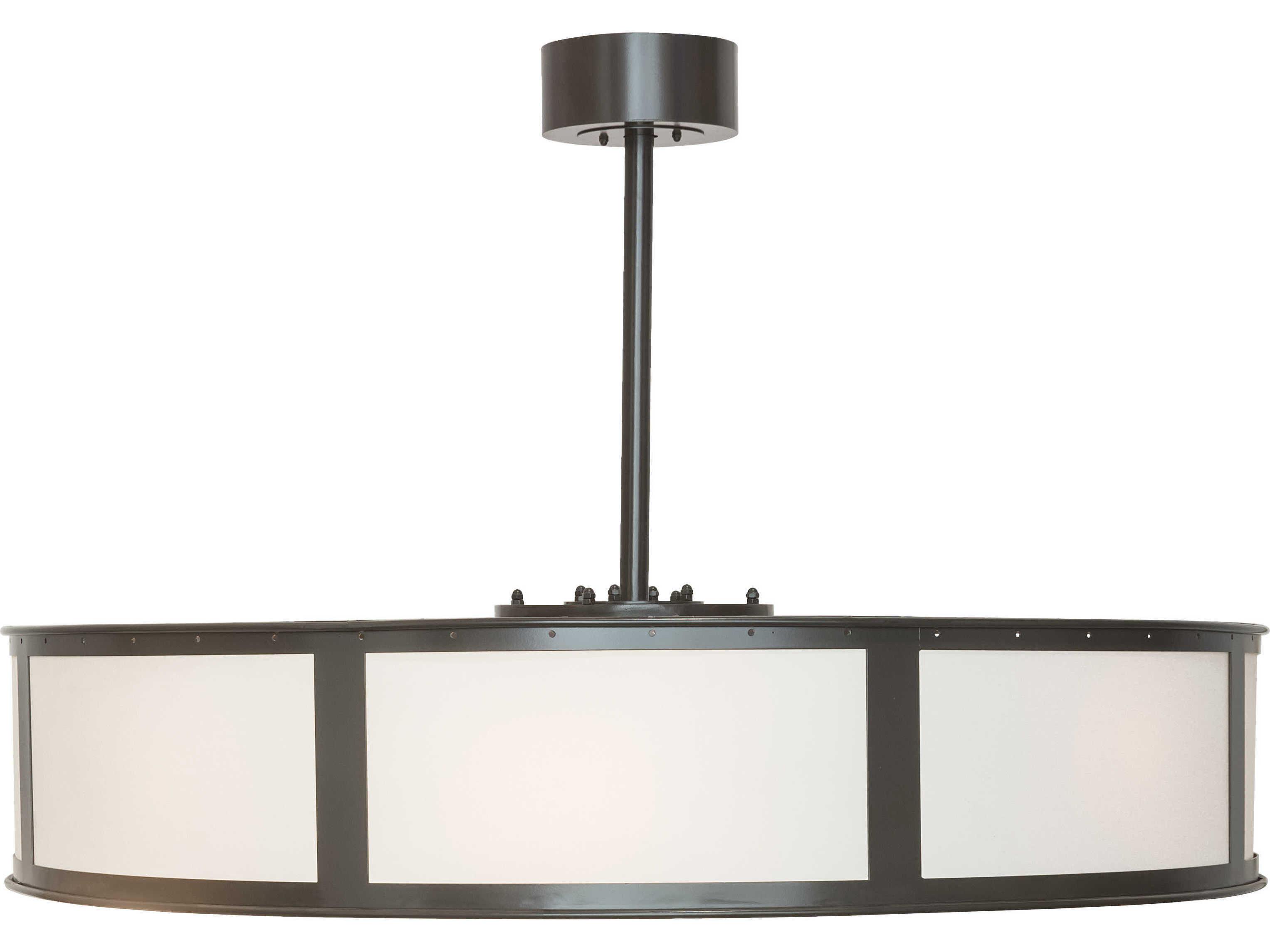 Meyda Maplewood 12-Light Timeless Bronze Off White Glass Drum Pendant