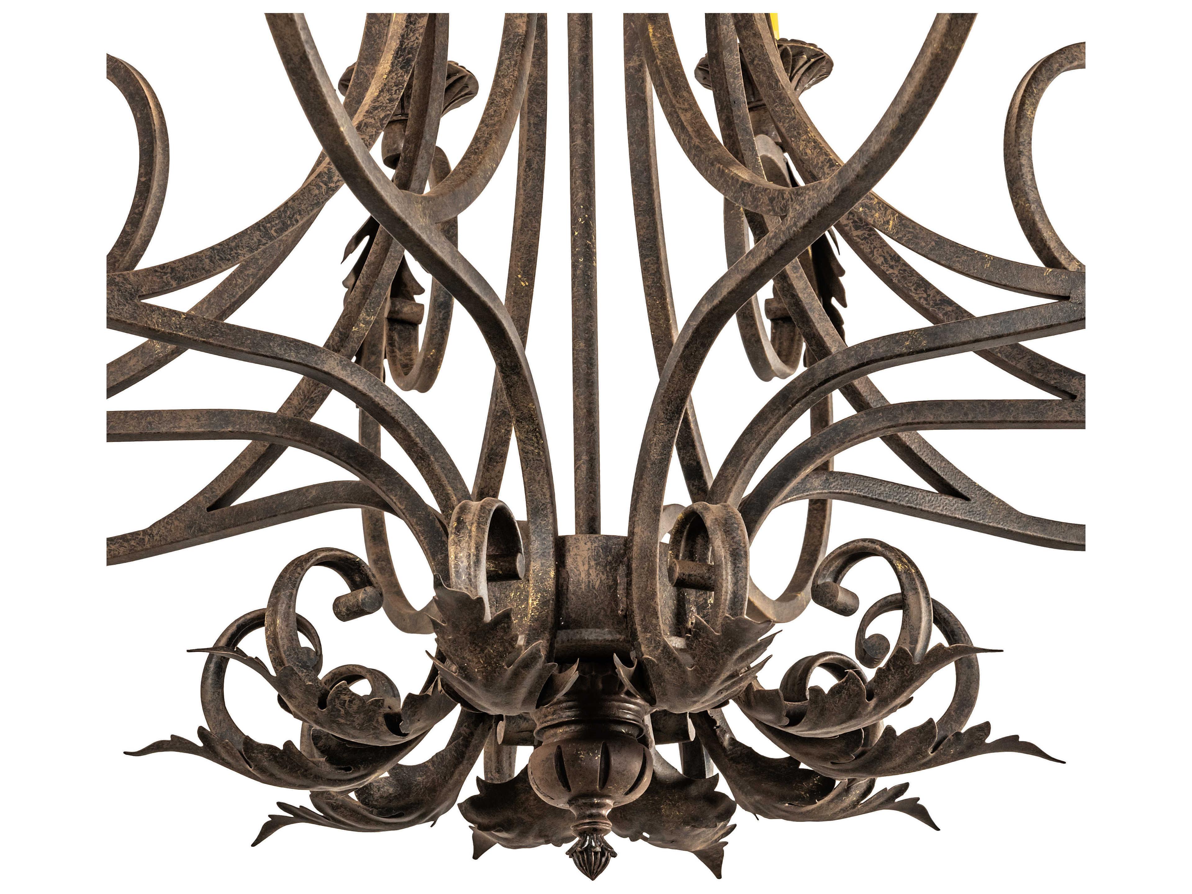 Meyda Josephine 10-Light Chocolate Brown Candelabra Chandelier
