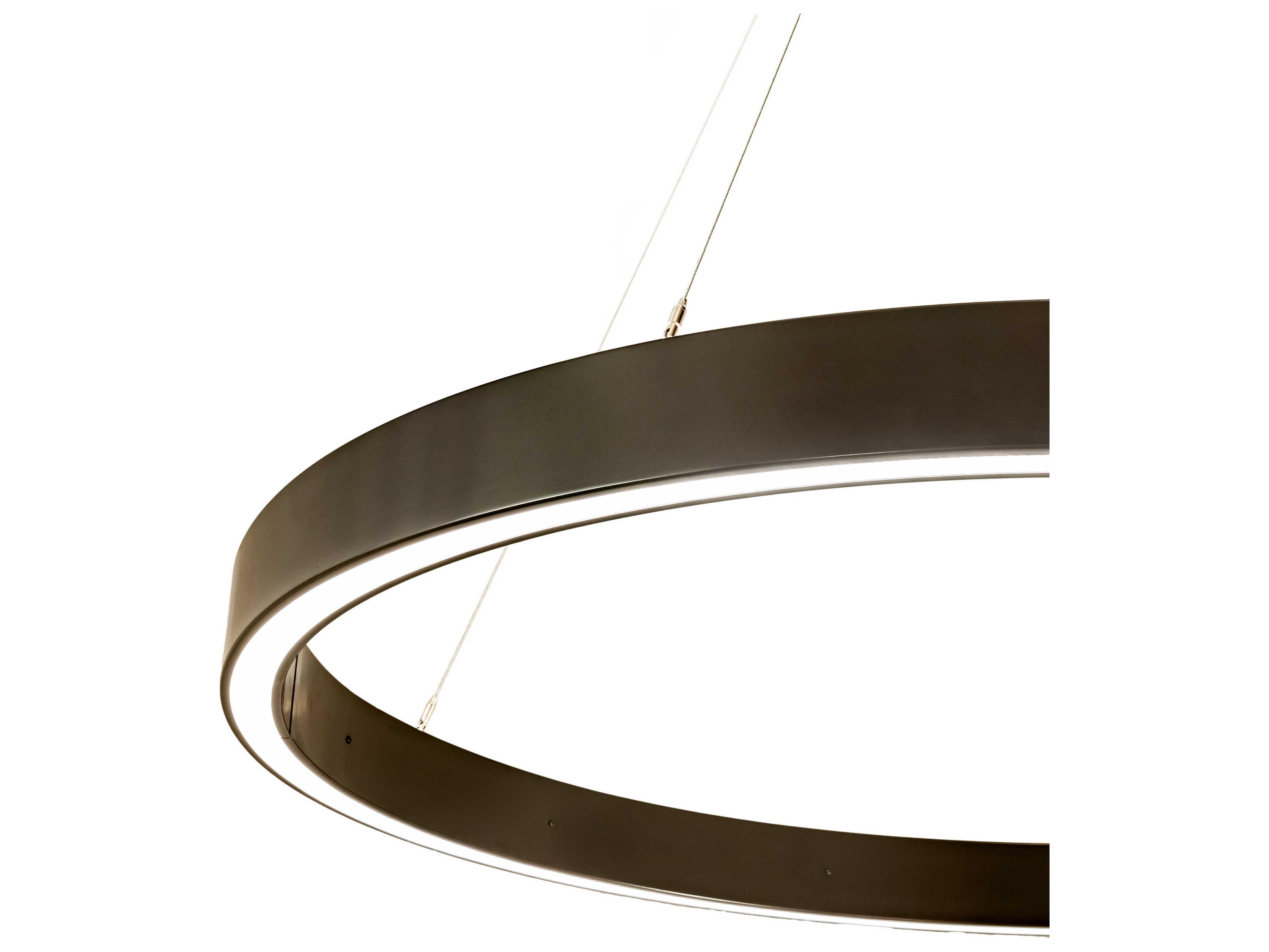 Meyda Anillo Timeless Bronze White LED Round Pendant