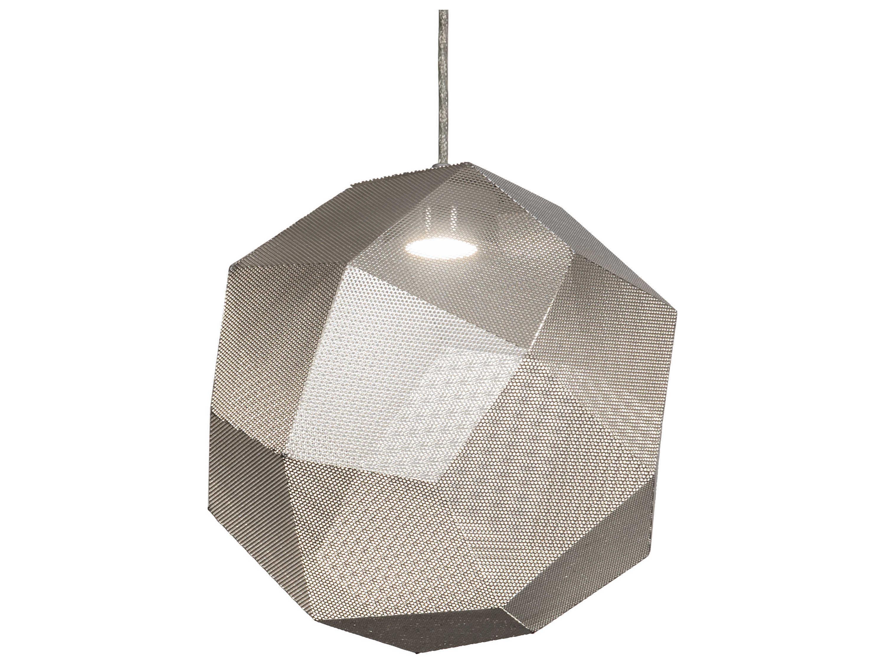 Meyda Nidos 1-Light Nickel LED Mini Pendant