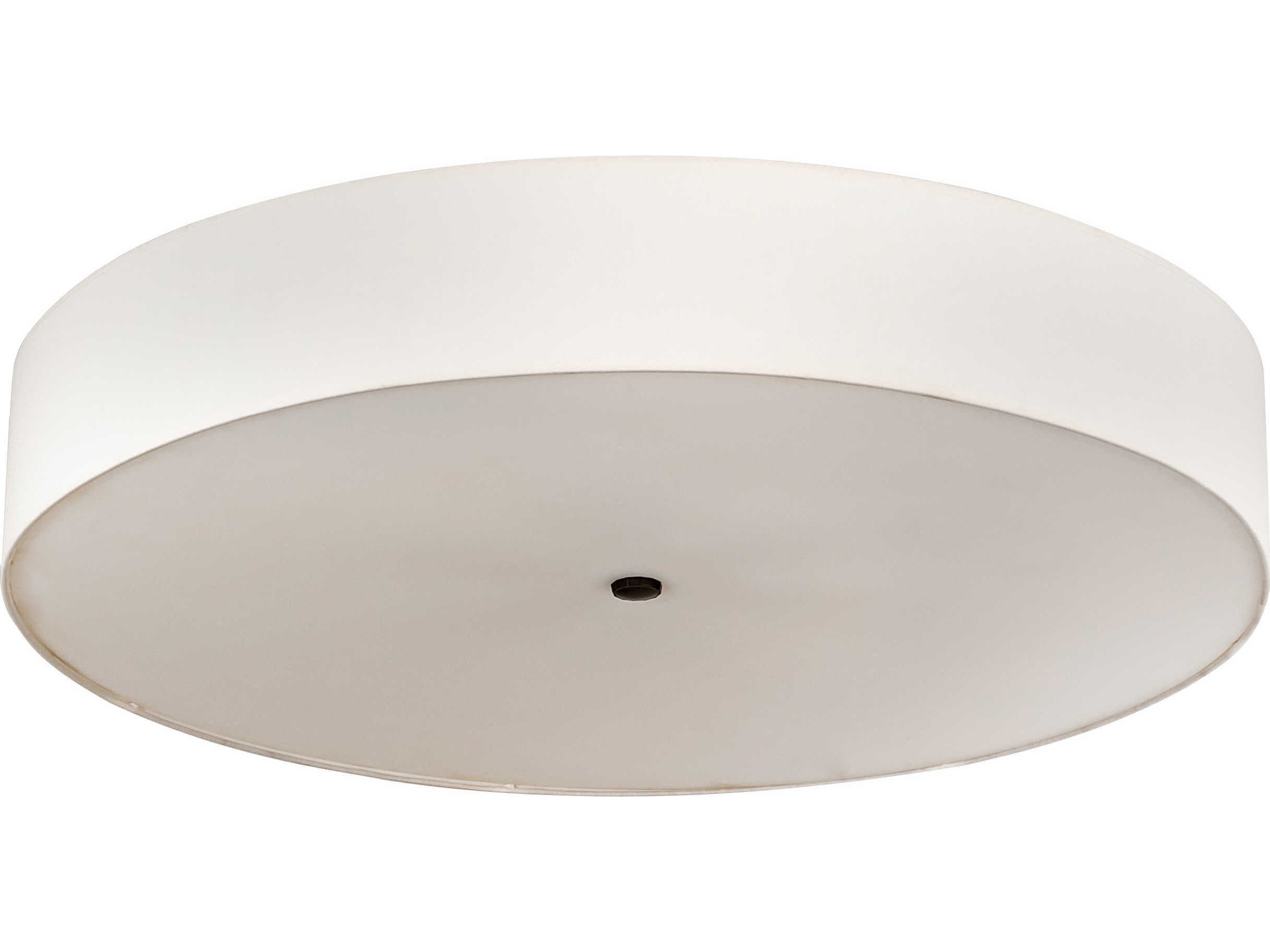 Meyda Cilindro 6-Light Timeless Bronze Off White Drum Flush Mount
