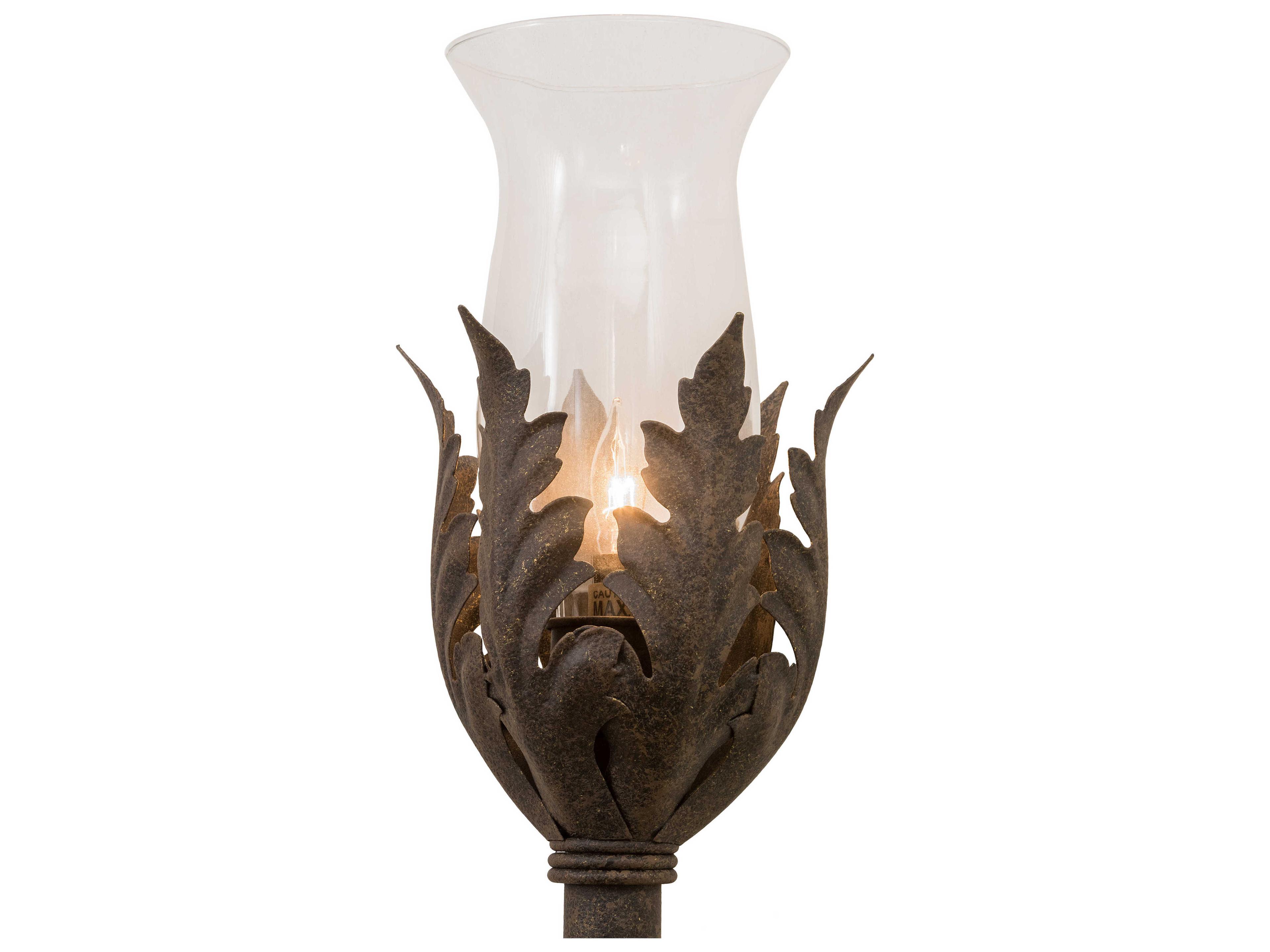 Meyda French Elegance 1-Light Grey Clear Glass Wall Sconce