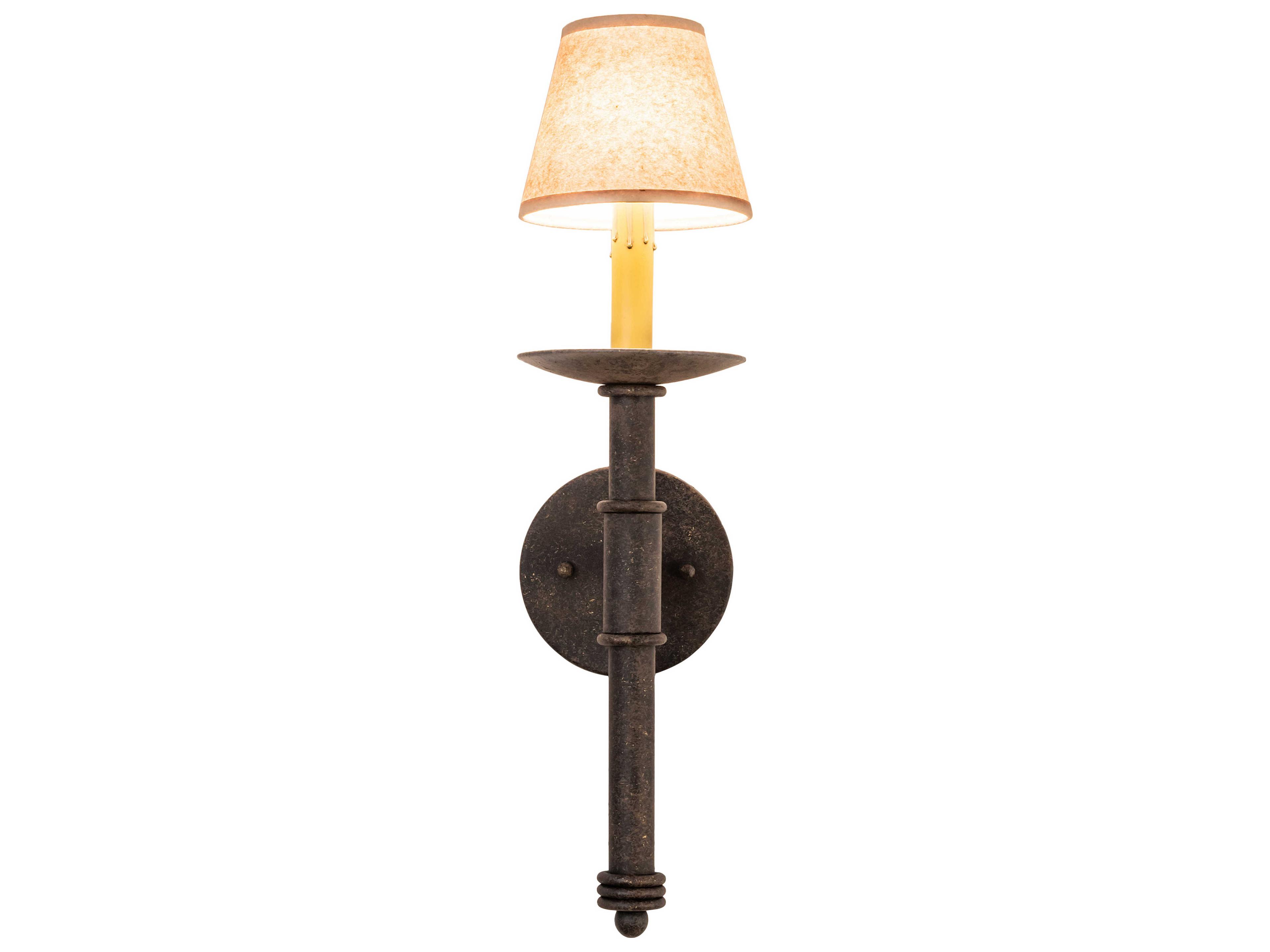 Meyda Amada 1-Light Chocolate Beige Grey Black Brown Wall Sconce