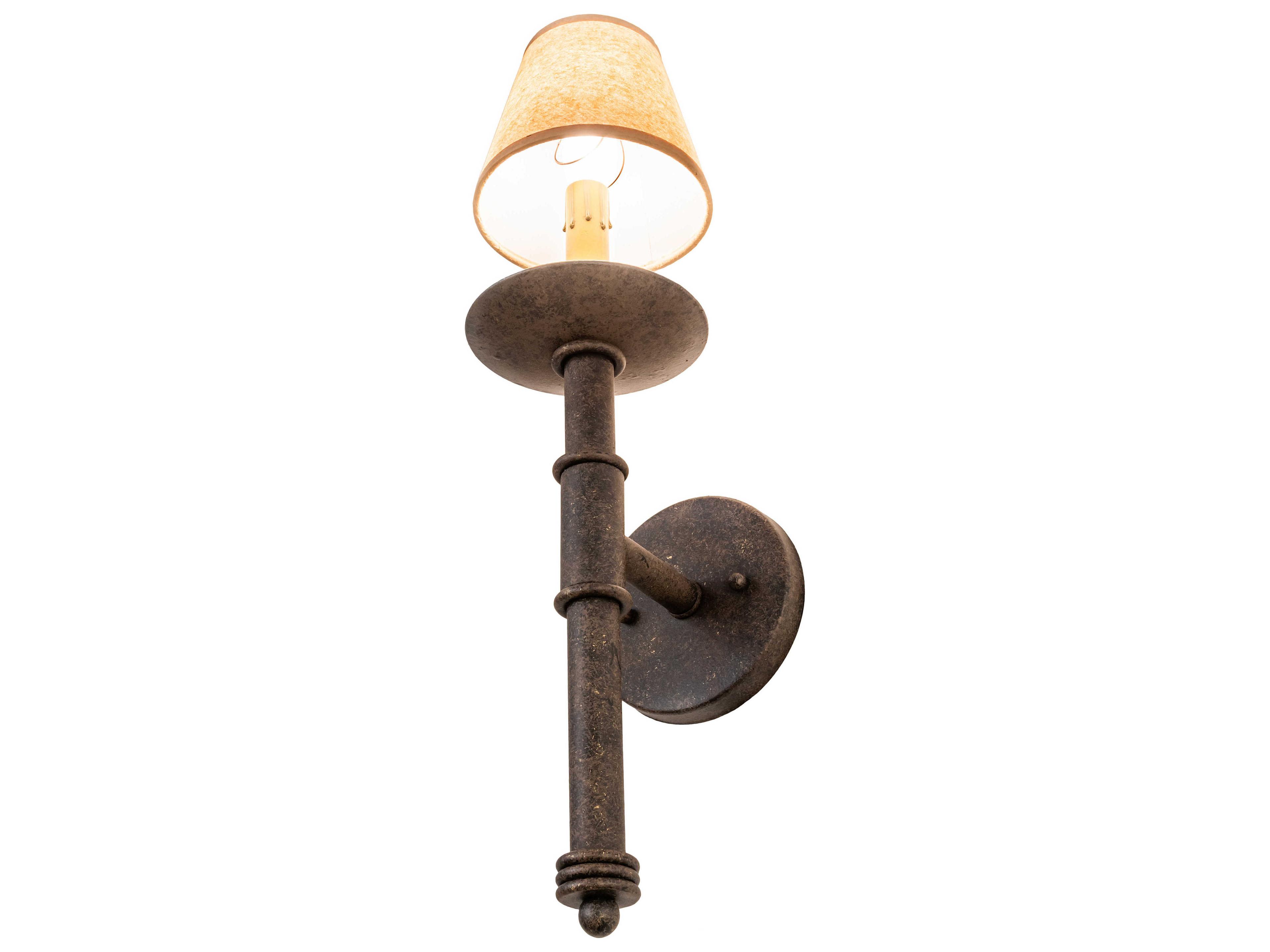 Meyda Amada 1-Light Chocolate Beige Grey Black Brown Wall Sconce