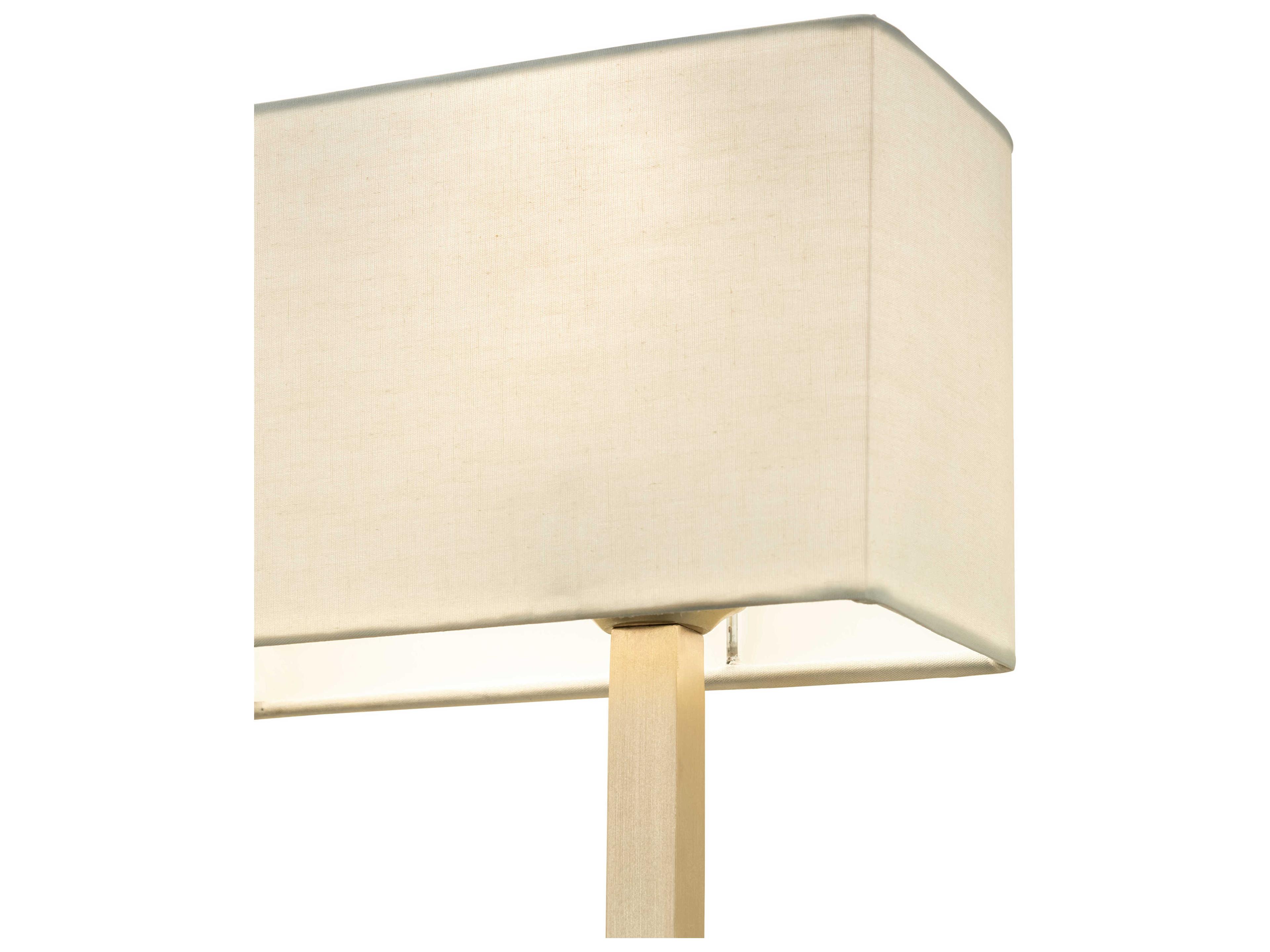 Meyda Quadrato 2-Light Brass Tint White Wall Sconce