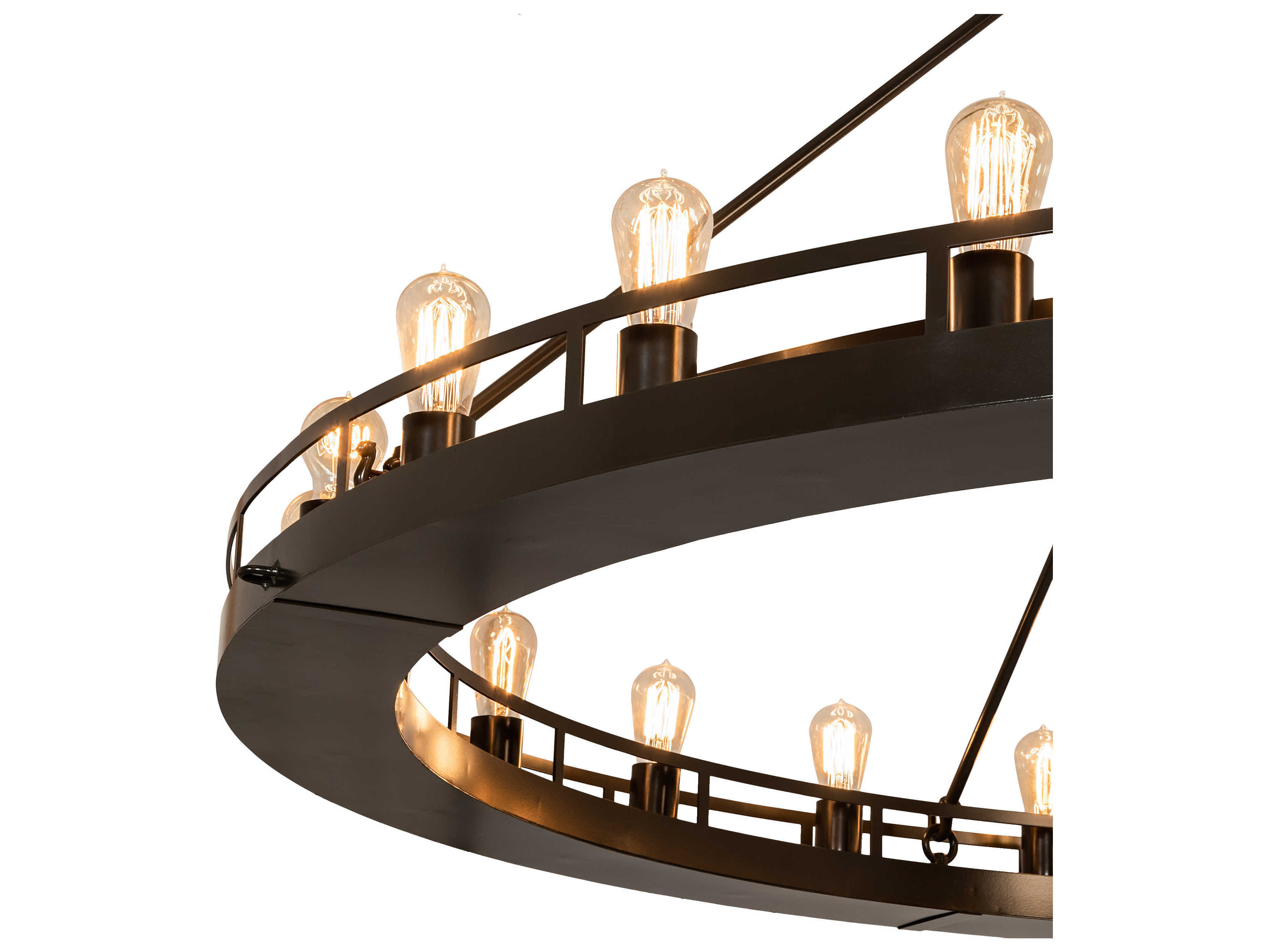 Meyda Barbury 24-Light Timeless Bronze Round Chandelier