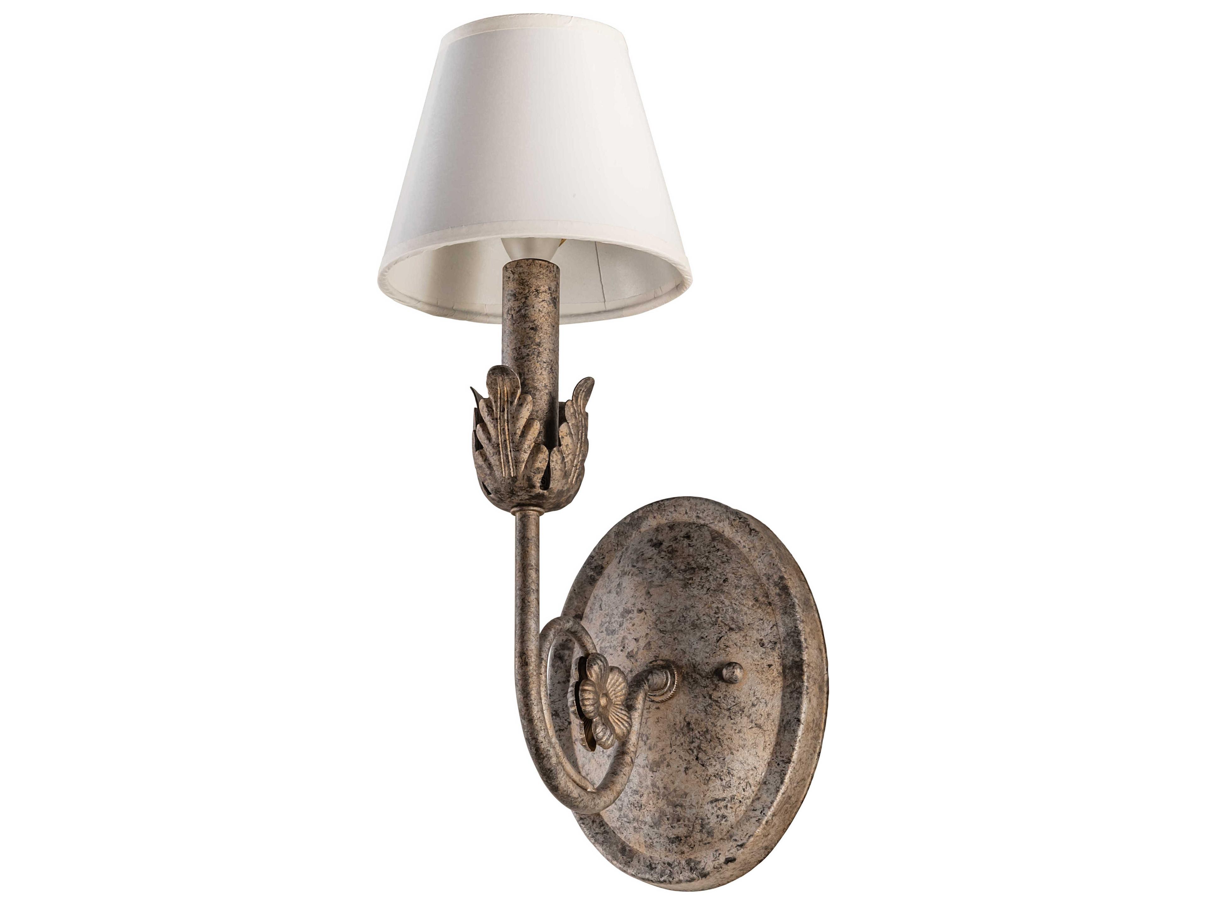 Meyda Antonia 1-Light Chocolate Beige White Brown Wall Sconce