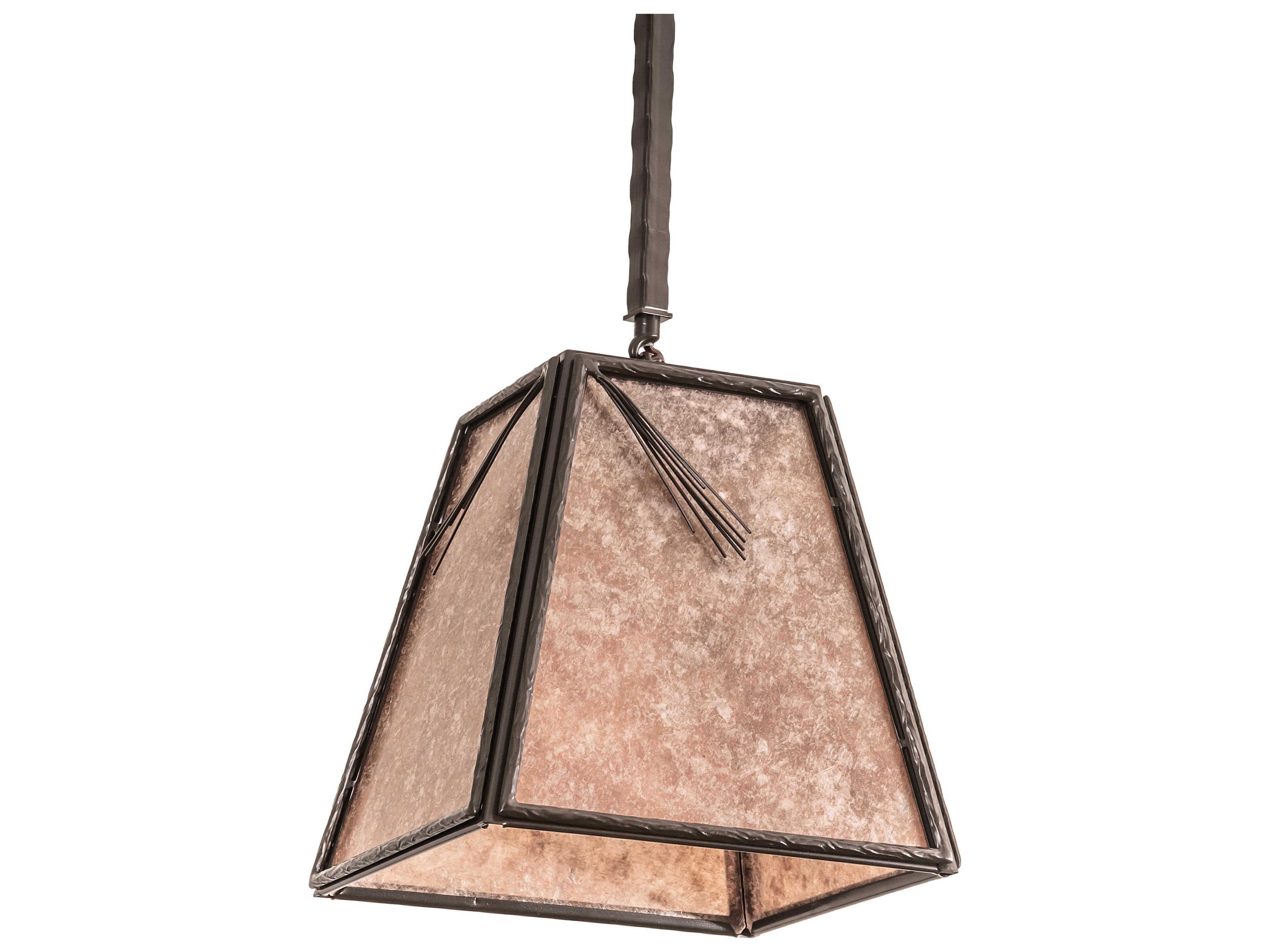 Meyda Pinecone 1-Light Timeless Bronze Silver Pendant