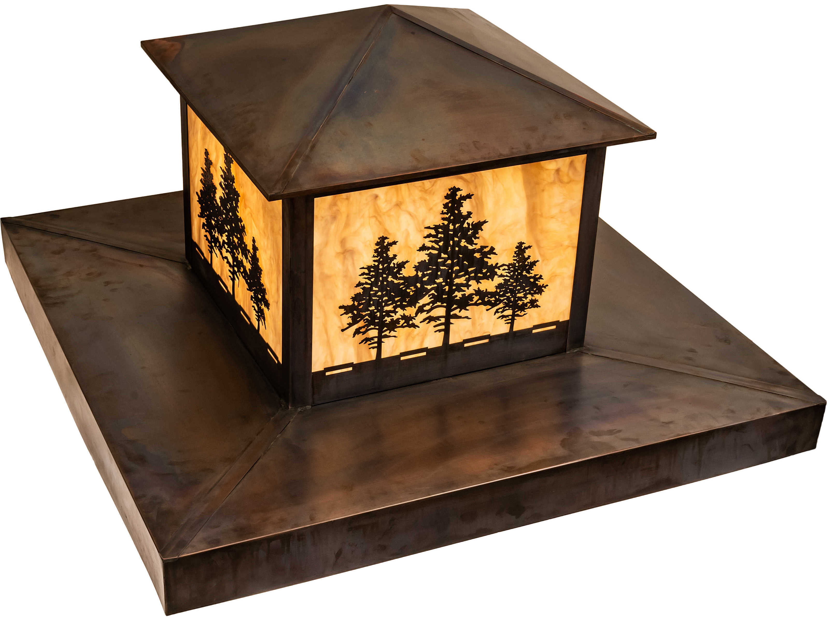 Meyda Tamarack 2 - Light LED Rustic Lodge Outdoor Pier