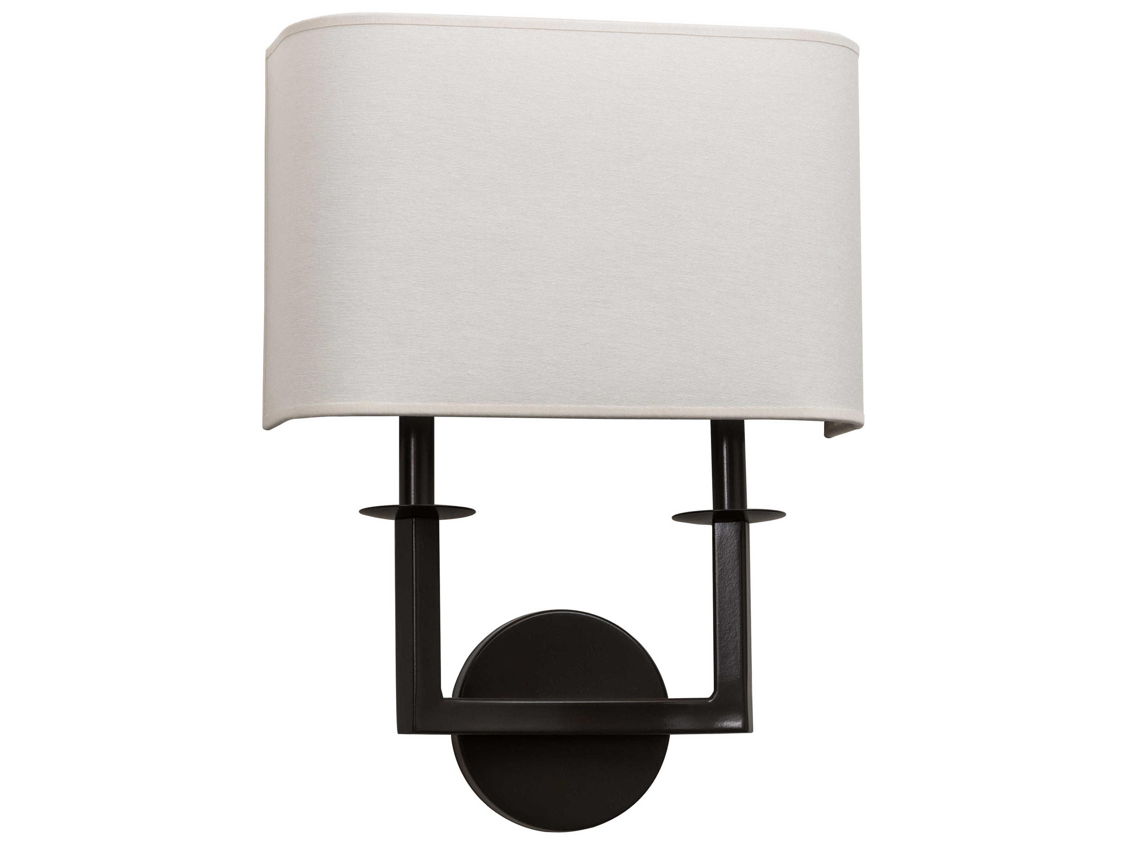 Meyda Lys 2-Light Timeless Bronze Off White Wall Sconce