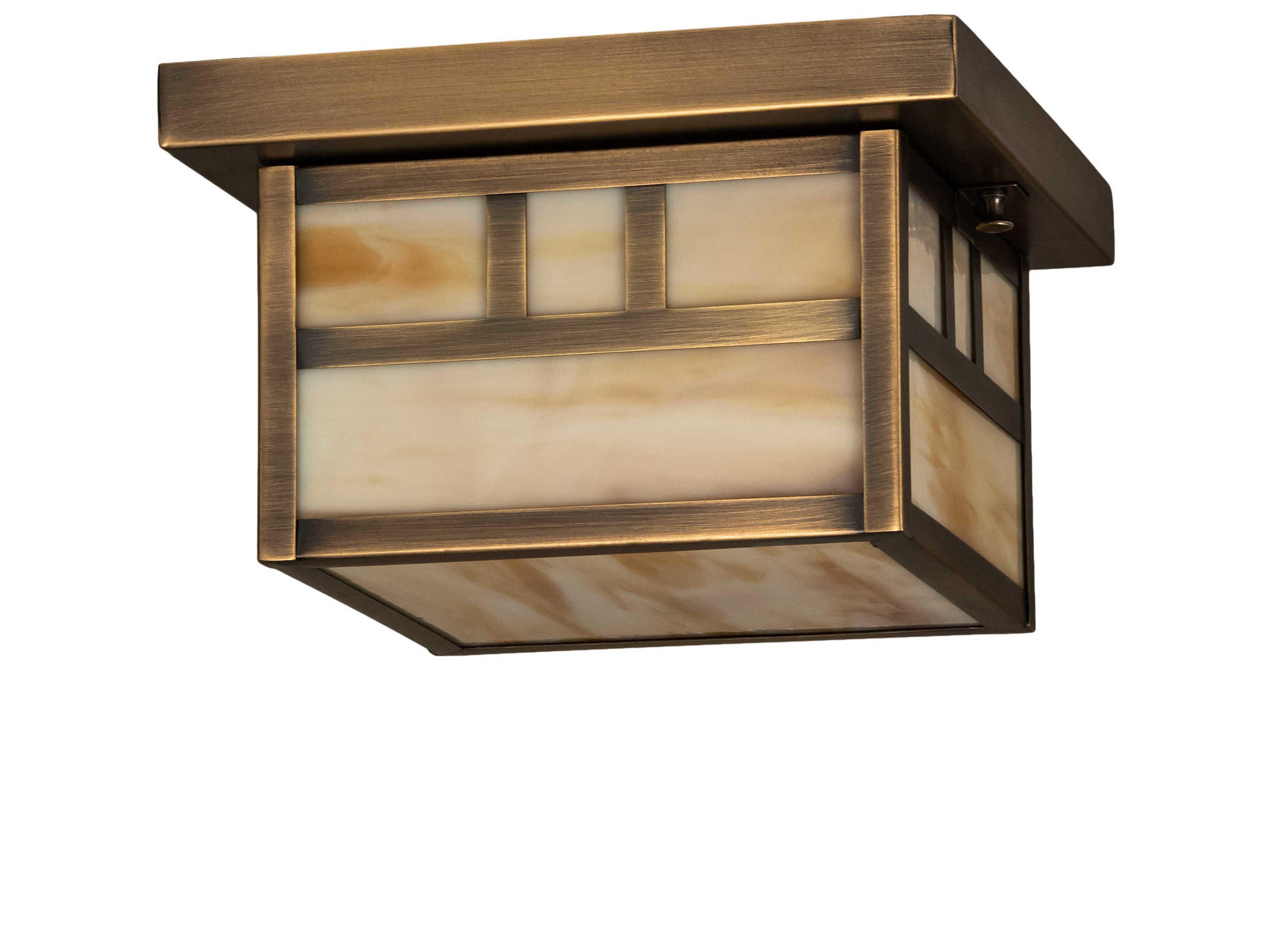 Meyda Hyde Park 1 - Light Glass Outdoor Ceiling Light