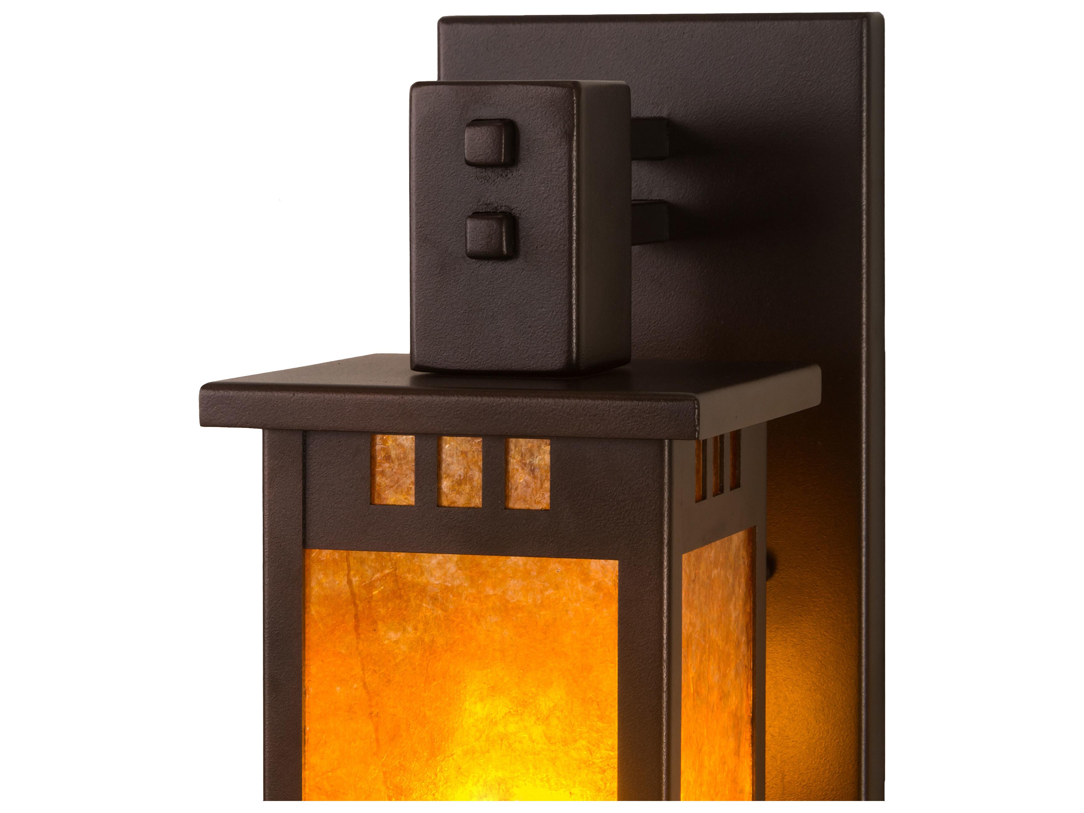 Meyda Roylance 1-Light Mahogany Bronze Brown Wall Sconce