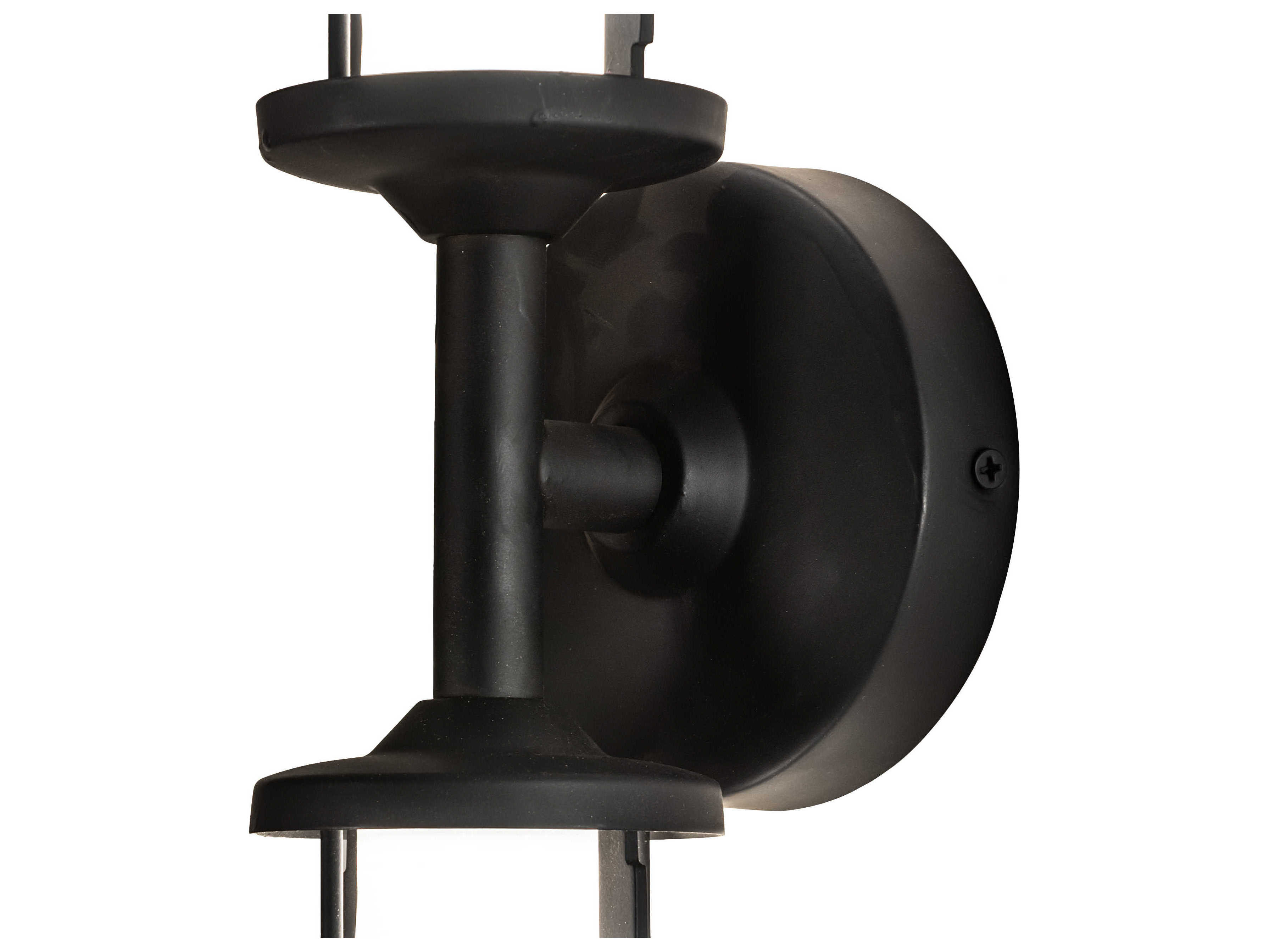 Meyda Jaula 2-Light Black White Glass LED Wall Sconce