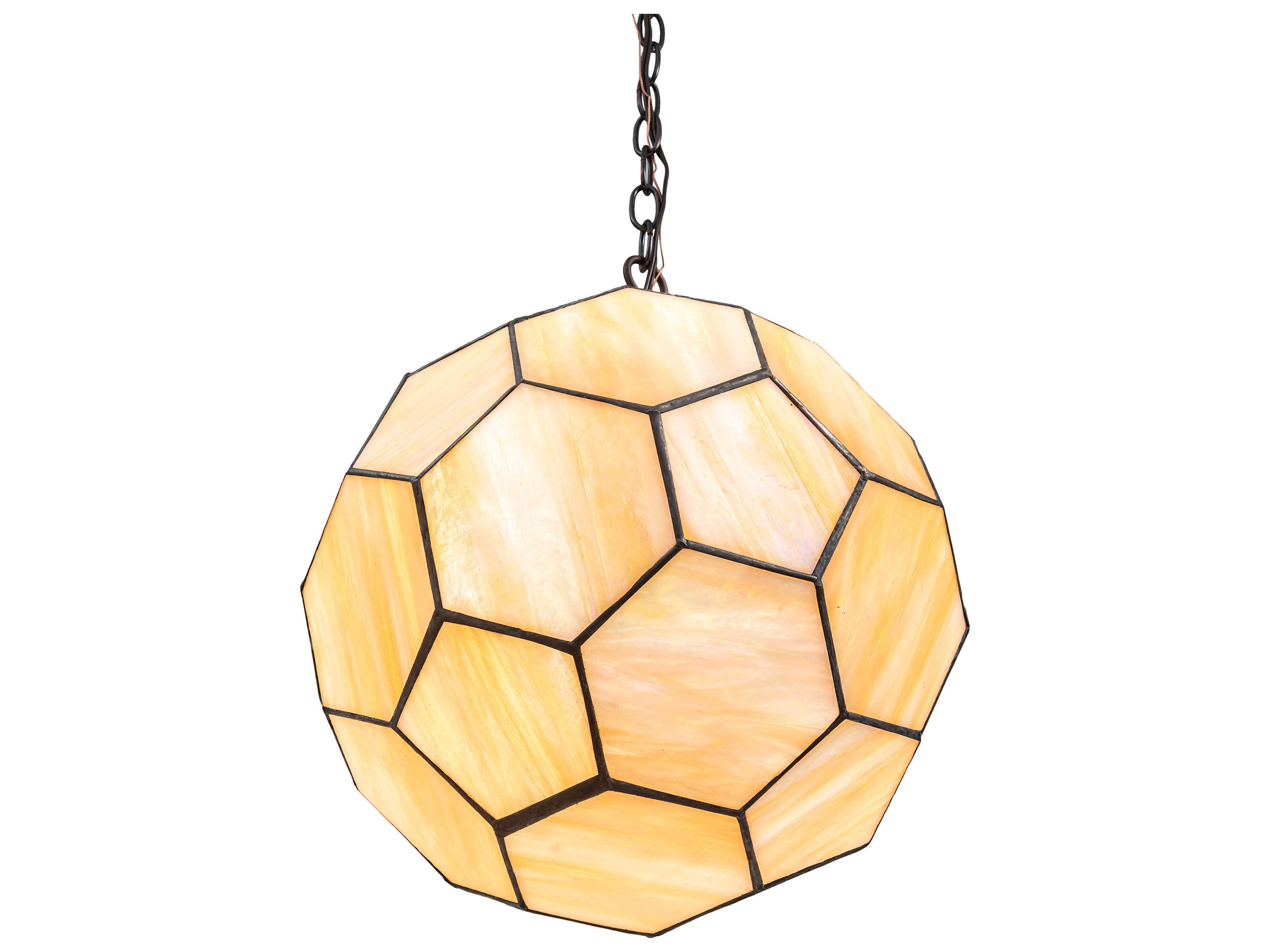 Meyda Pallavolo 1-Light Mahogany Bronze Off White Glass Globe Pendant