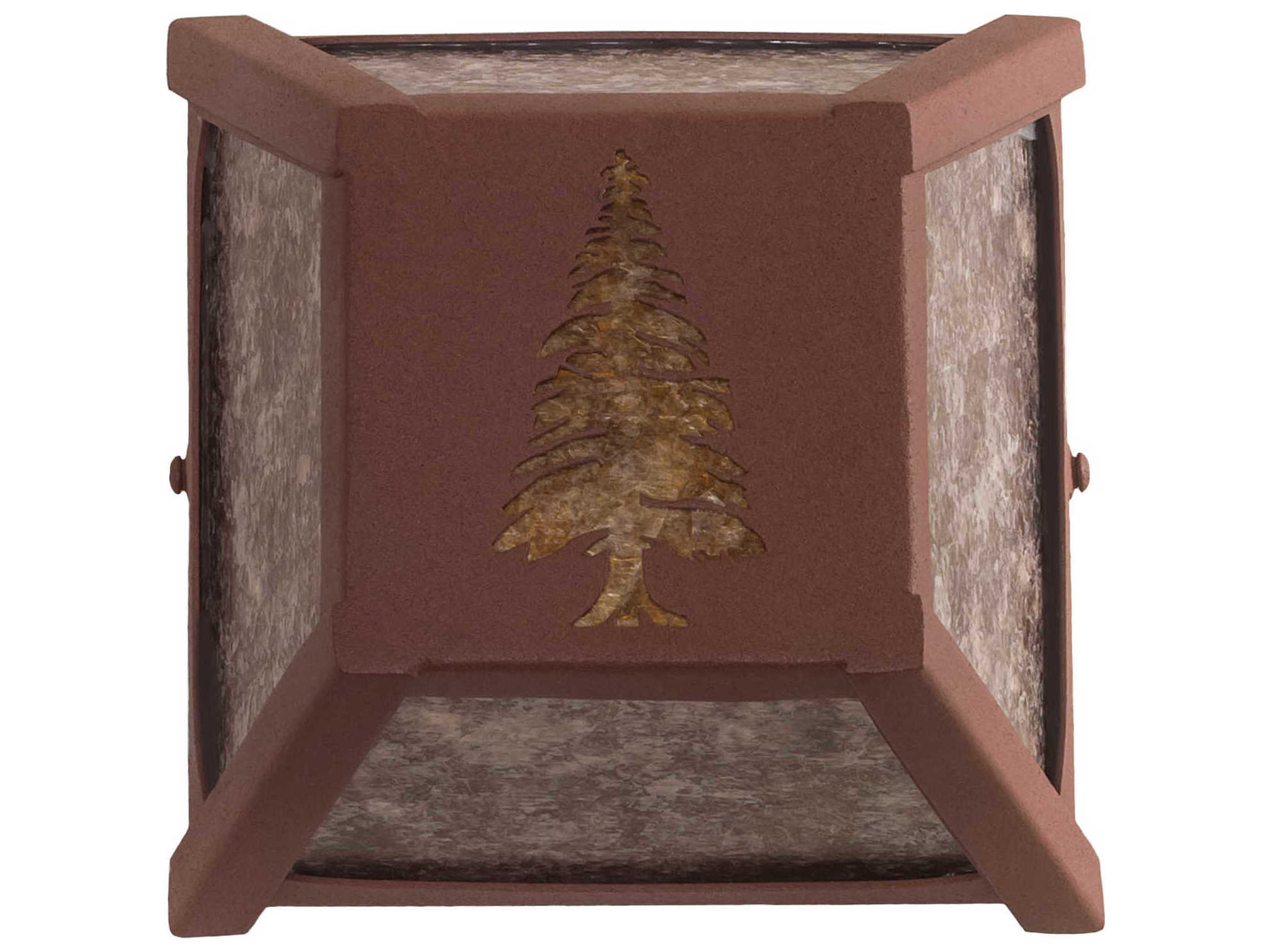 Meyda Pines 1-Light Rust Brown Wall Sconce