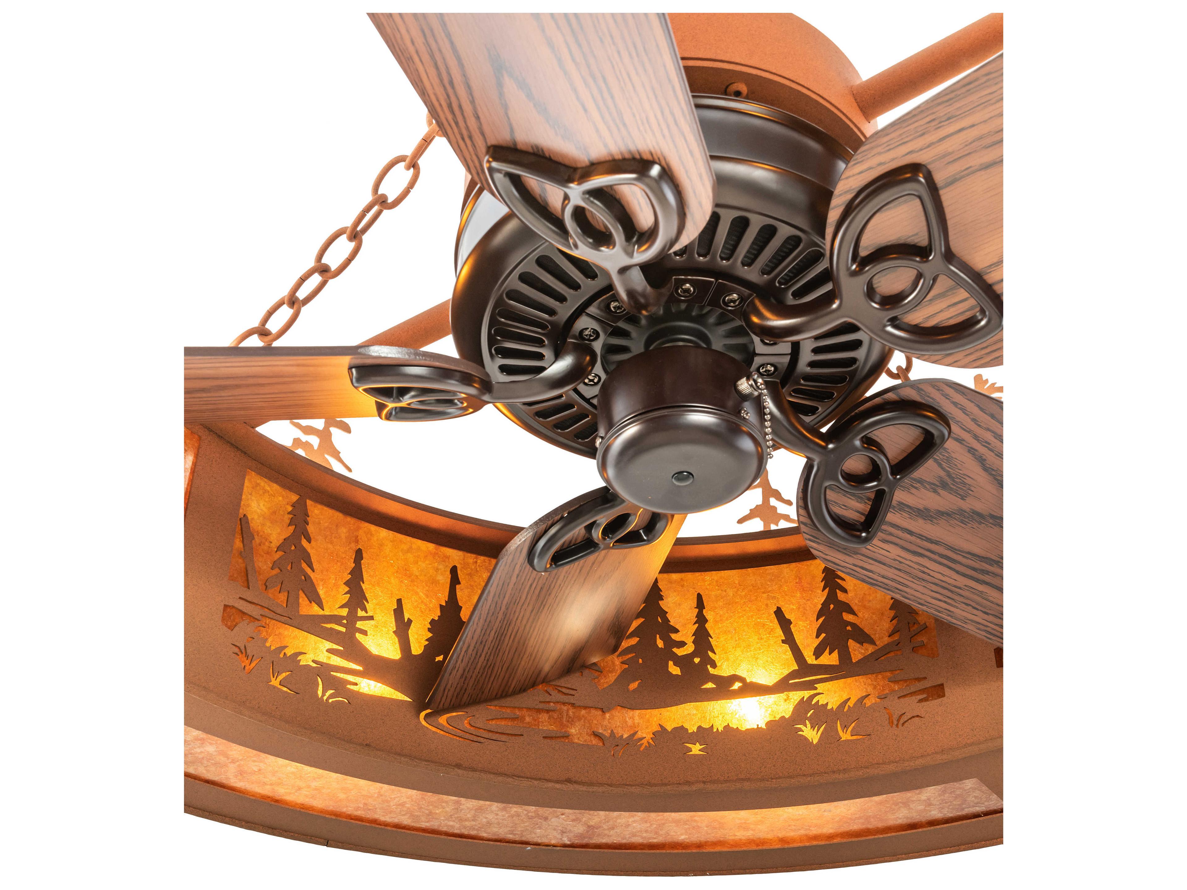 Meyda Tall Pines 8-Light Chandel-Air