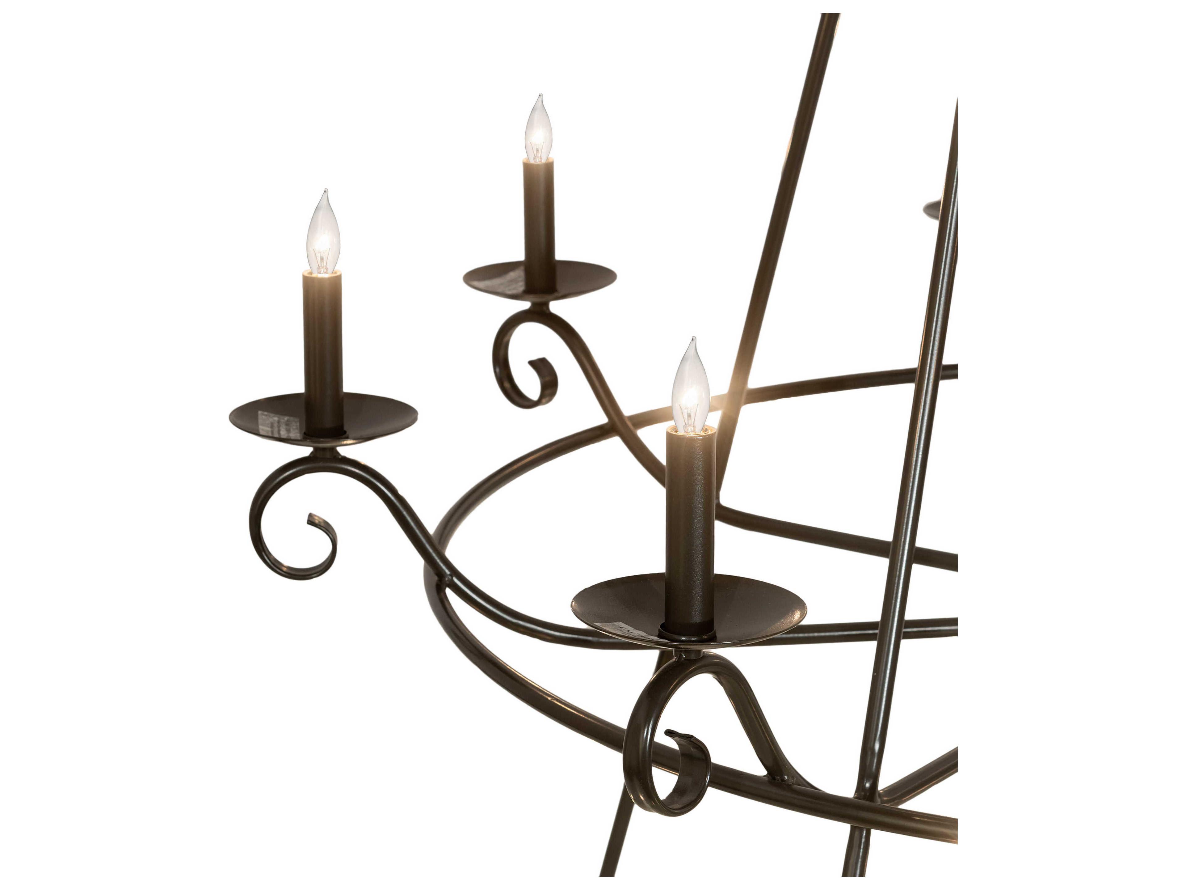 Meyda Estrella 24-Light Timeless Bronze Candelabra Chandelier