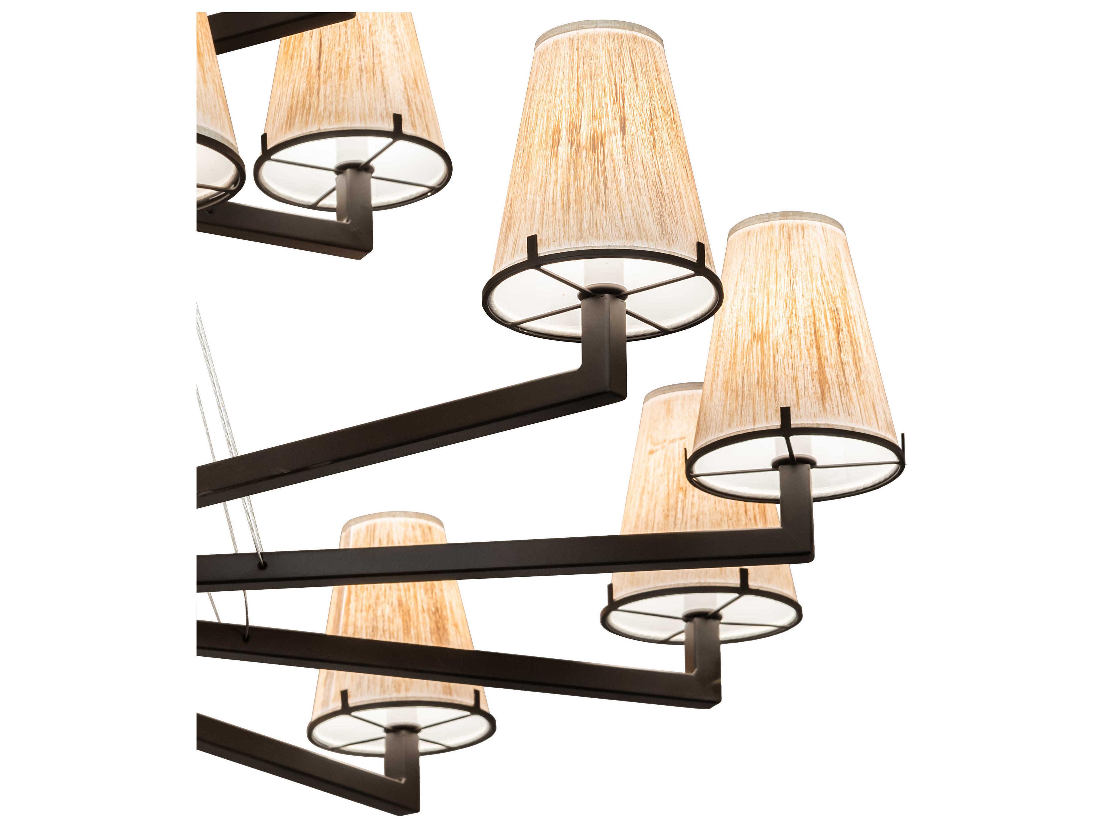 Meyda St. Lawrence 21-Light Oil Rubbed Bronze Off White Empire Tiered Chandelier