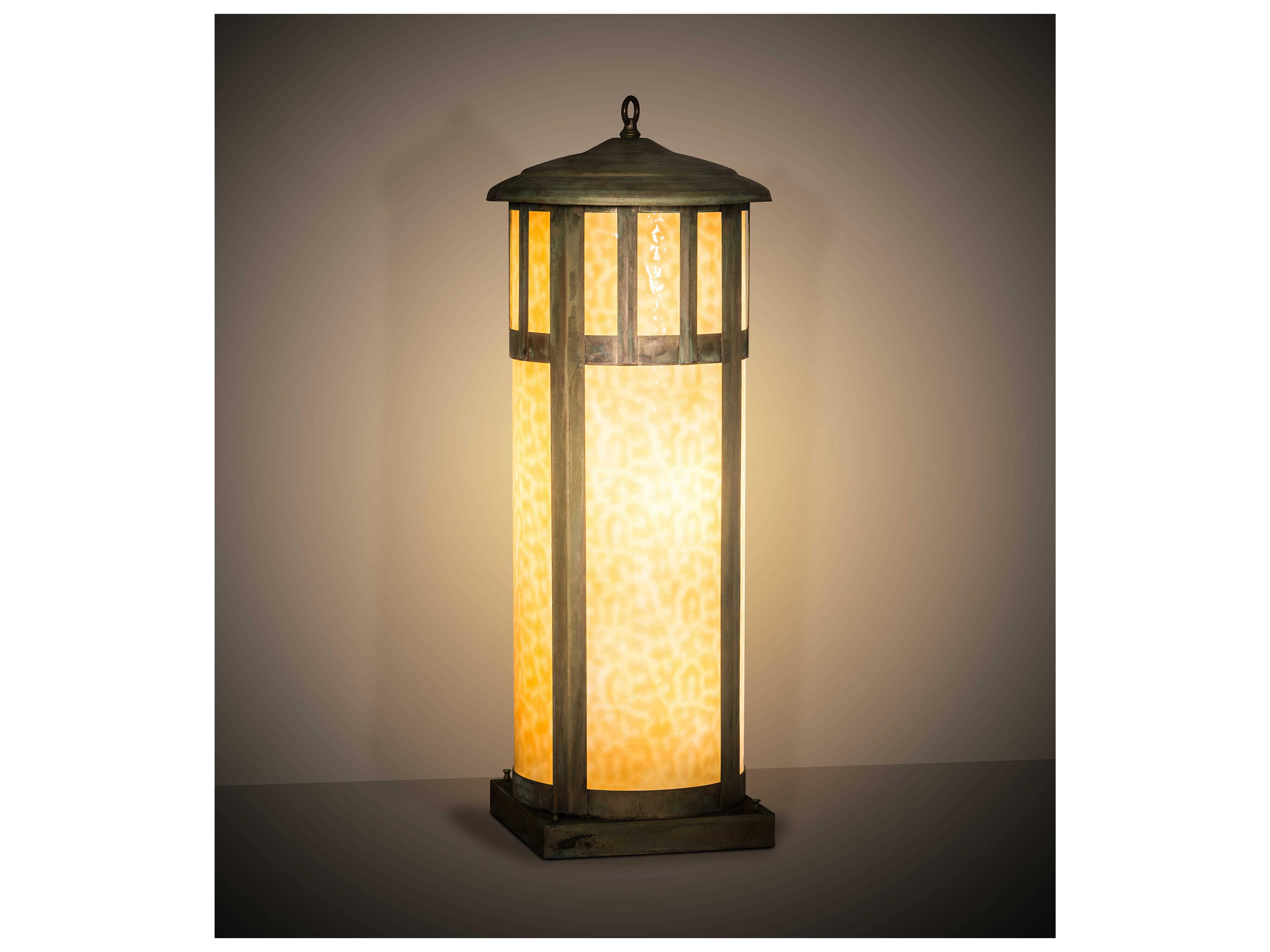 Meyda Double Bar Mission 6 - Light Glass Outdoor Pier