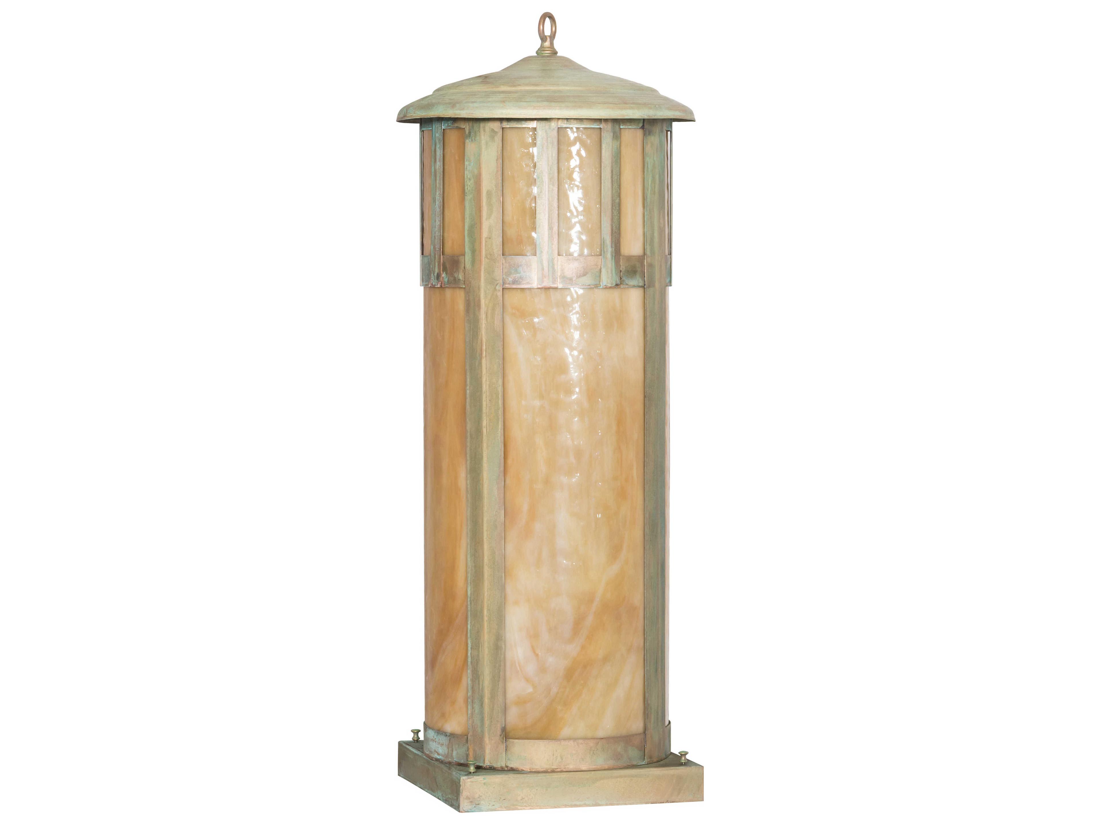 Meyda Double Bar Mission 6 - Light Glass Outdoor Pier