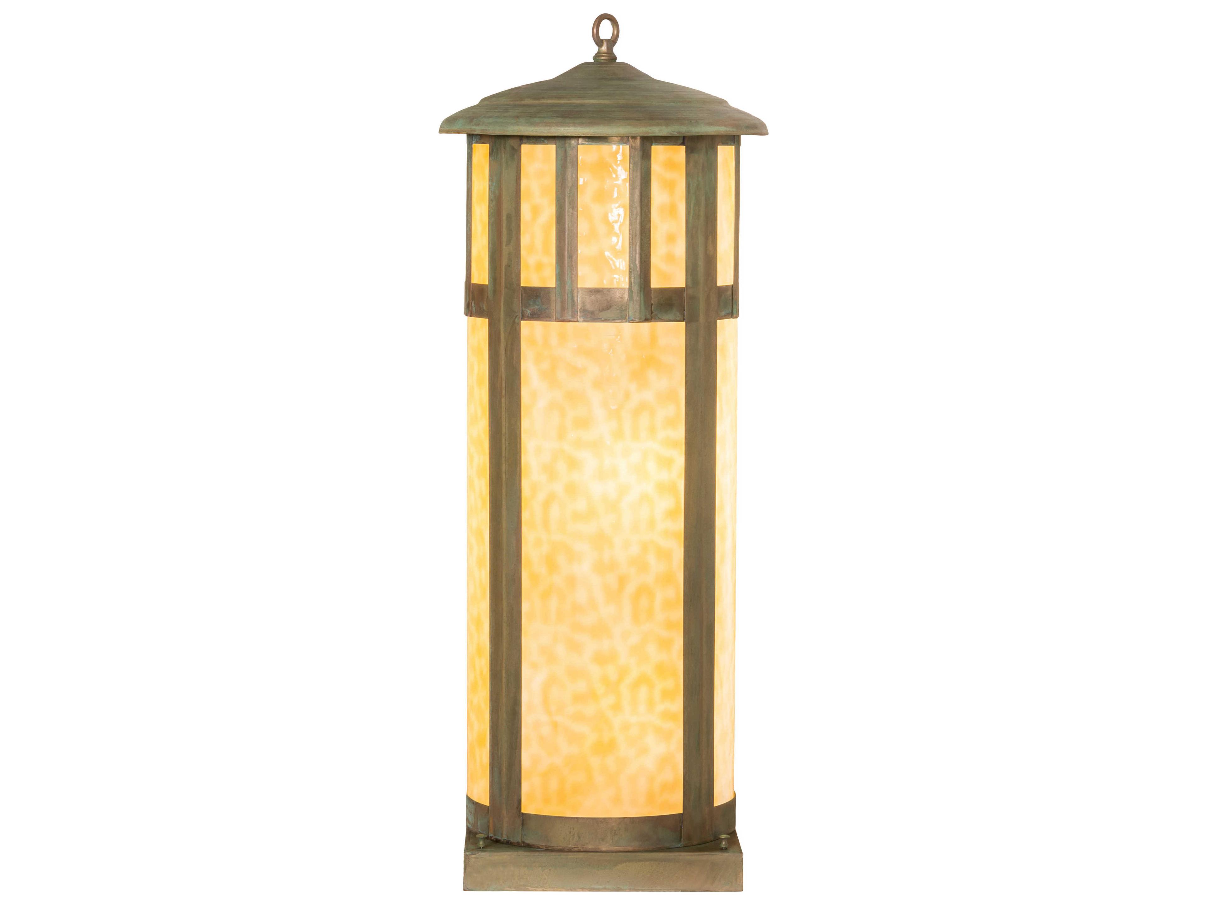 Meyda Double Bar Mission 6 - Light Glass Outdoor Pier