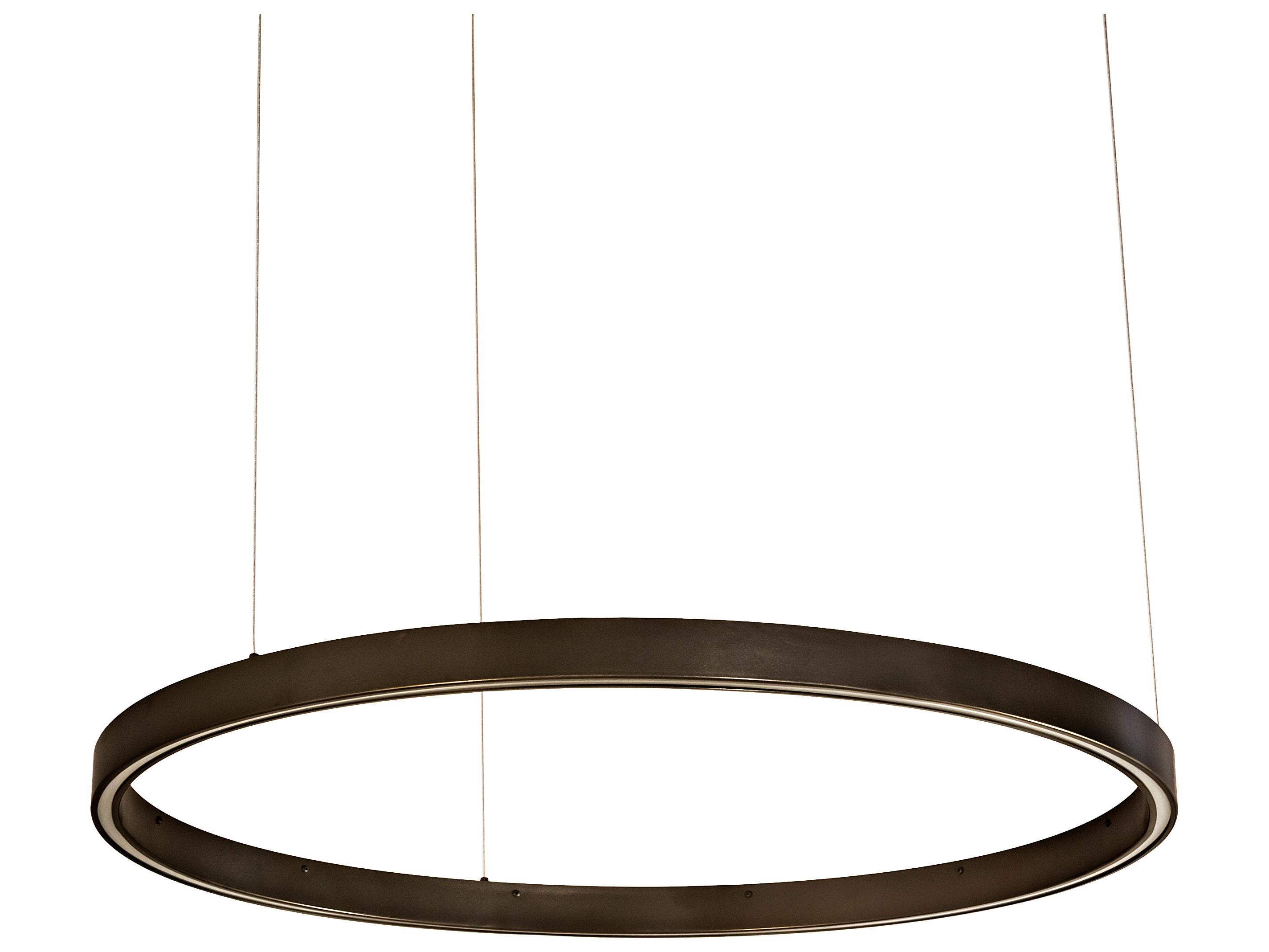 Meyda Anillo Bronze White LED Round Pendant