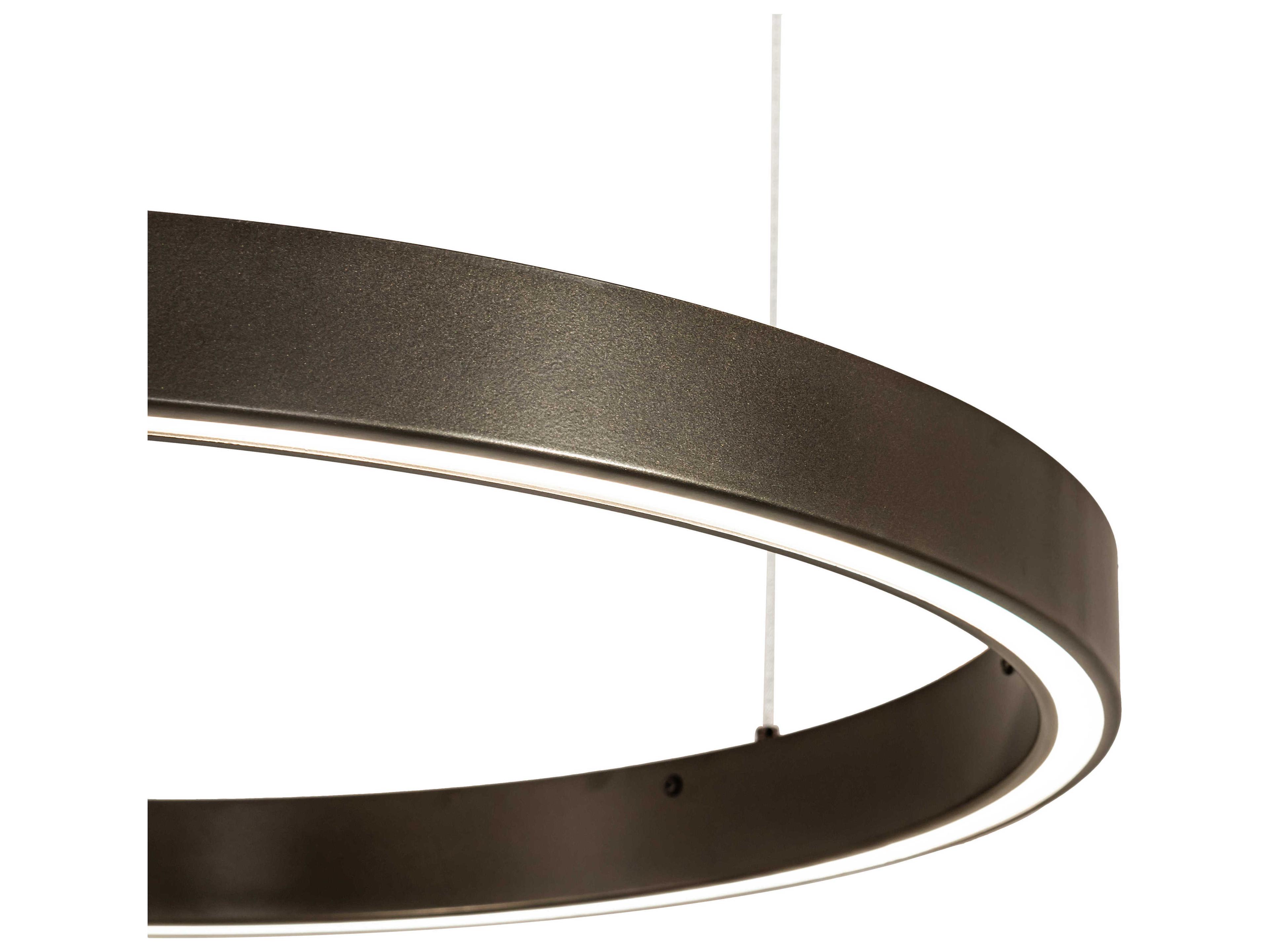 Meyda Anillo Bronze White LED Round Pendant