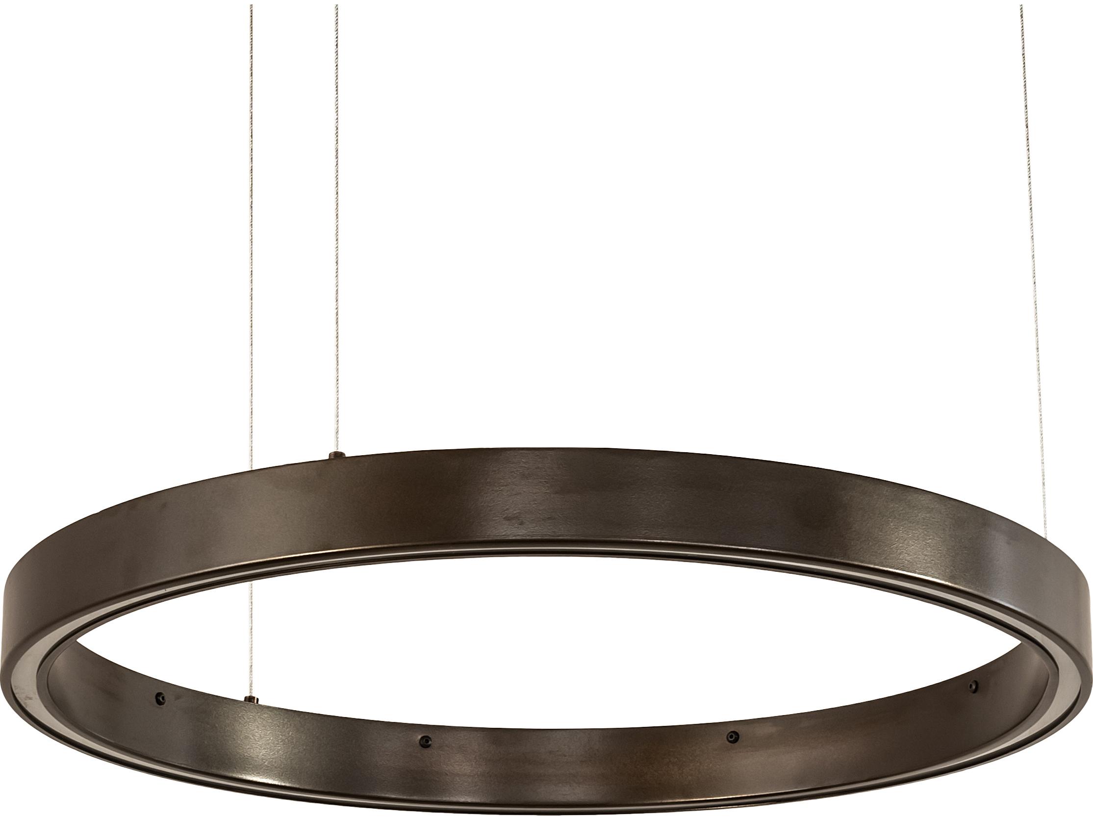 Meyda Anillo Bronze White LED Round Pendant