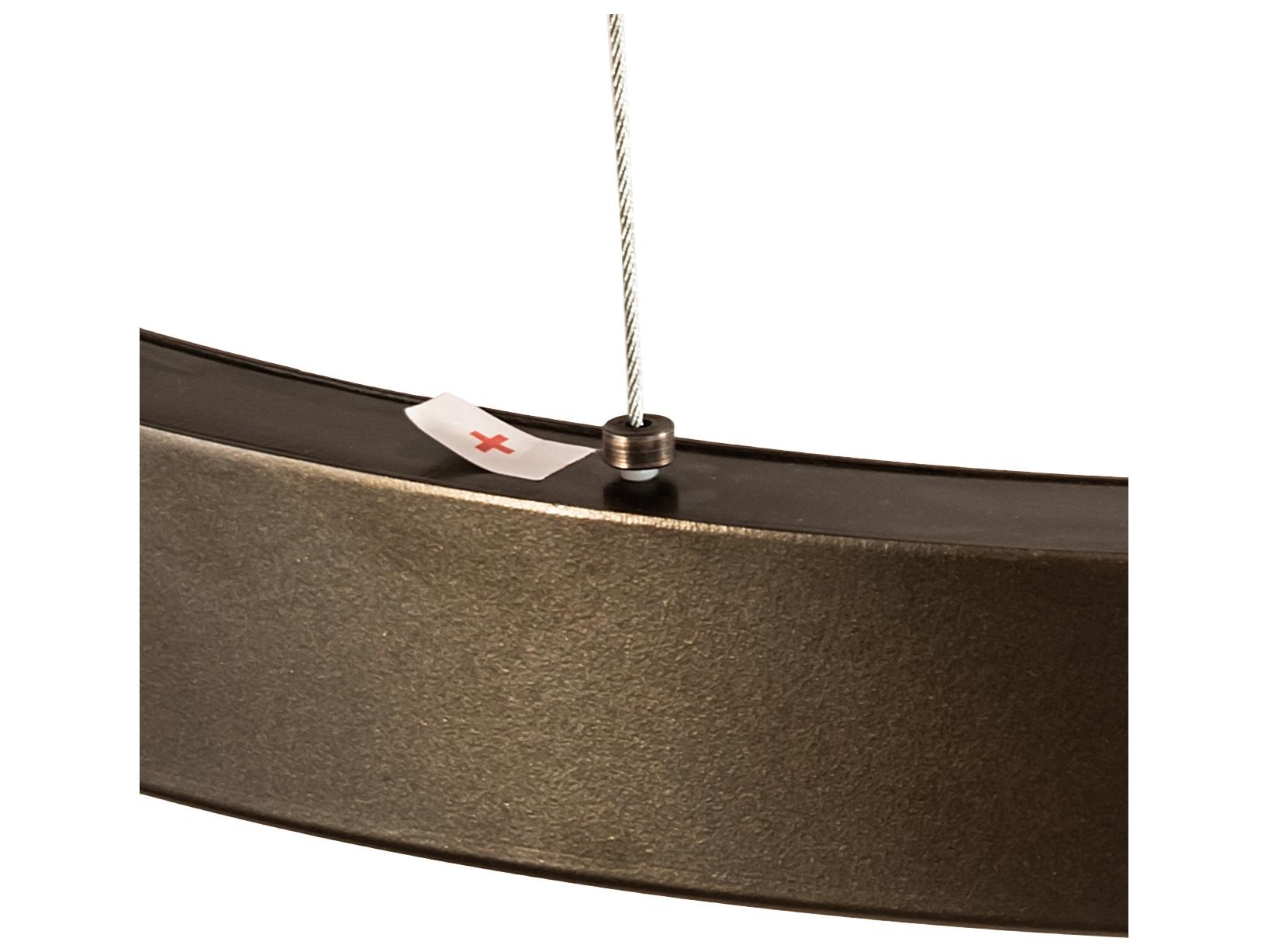 Meyda Anillo Bronze White LED Round Pendant