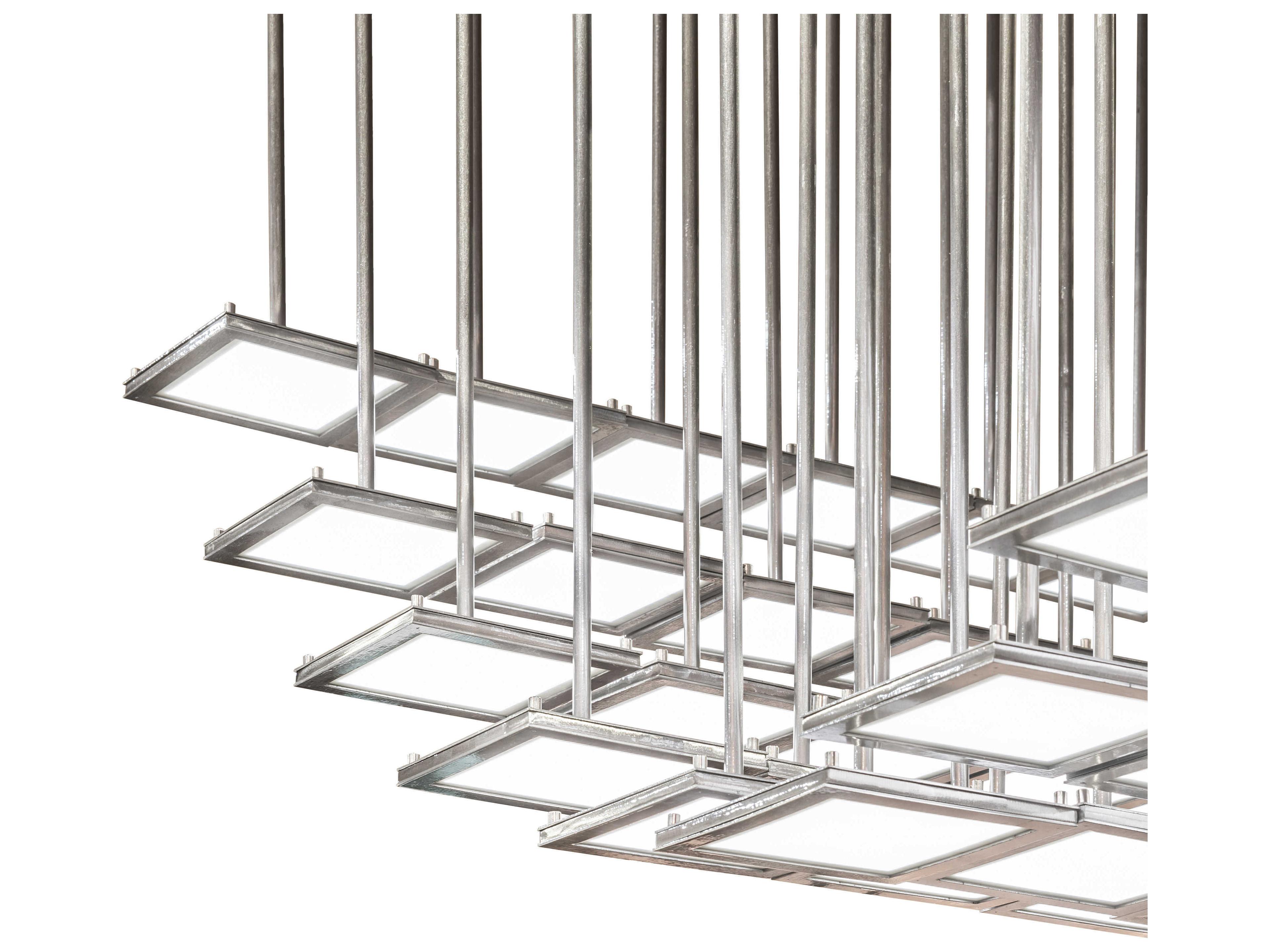 Meyda Kossar 102-Light White Grey LED Island Pendant