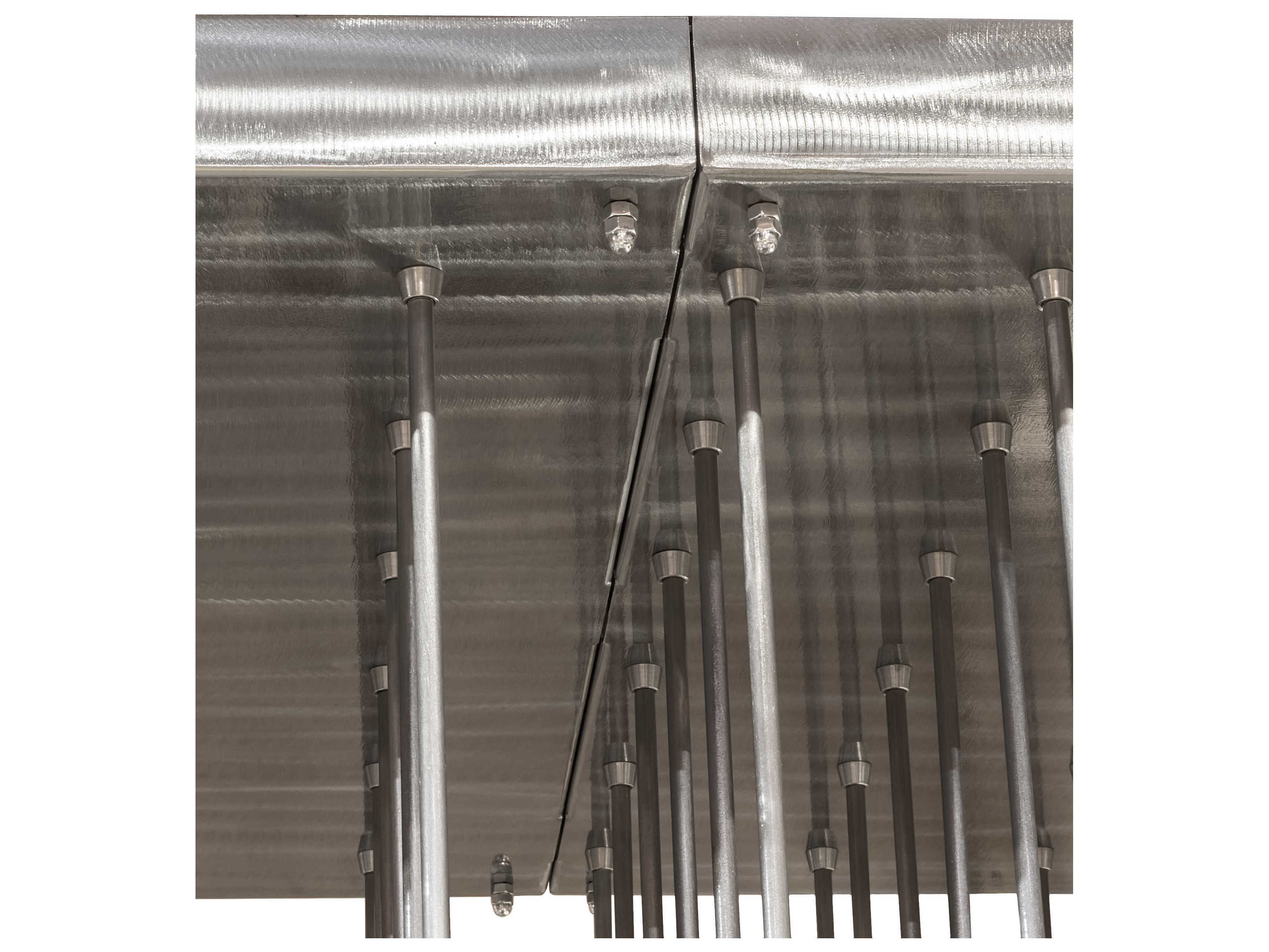 Meyda Kossar 102-Light White Grey LED Island Pendant