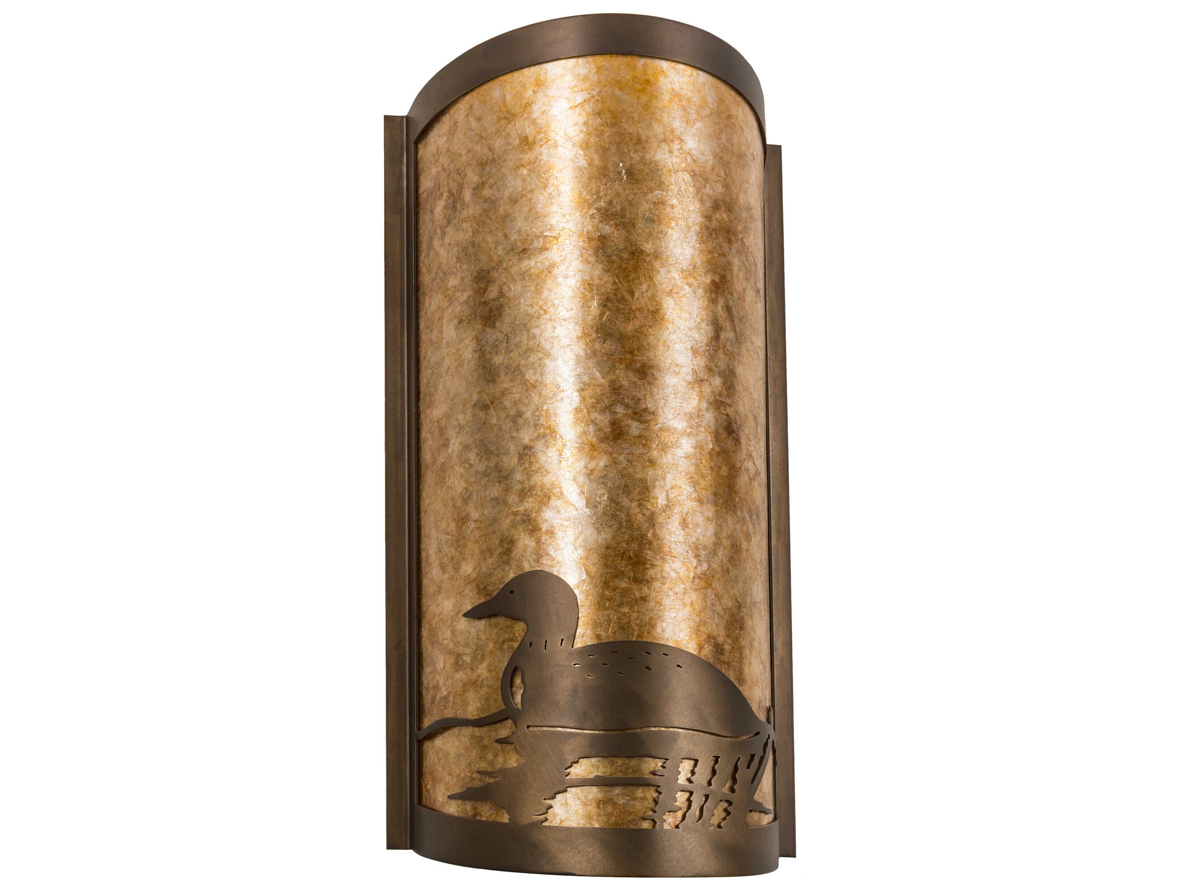 Meyda Loon 2-Light Antique Copper Wall Sconce