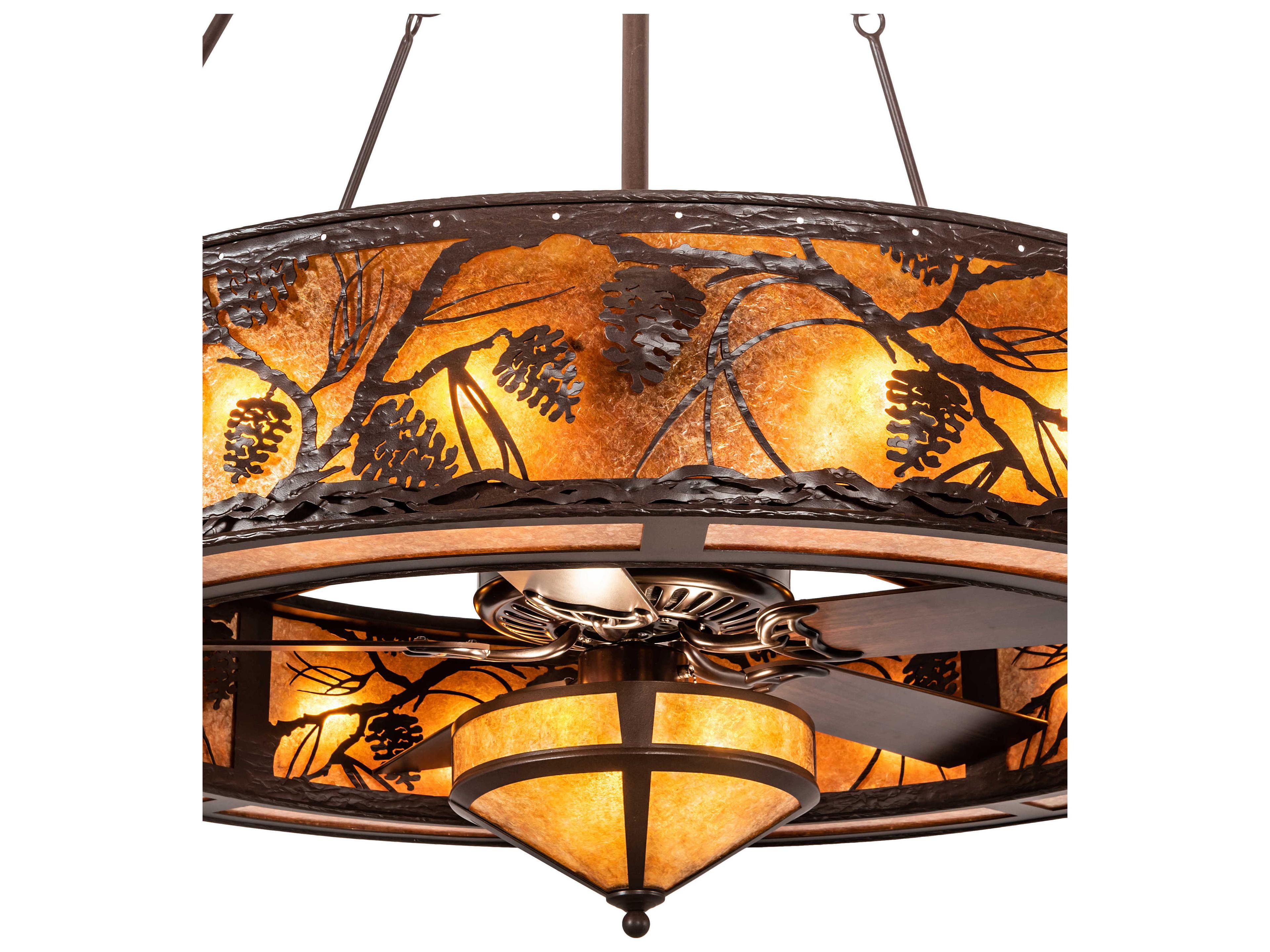 Meyda Whispering Pines 19-Light Chandel-Air