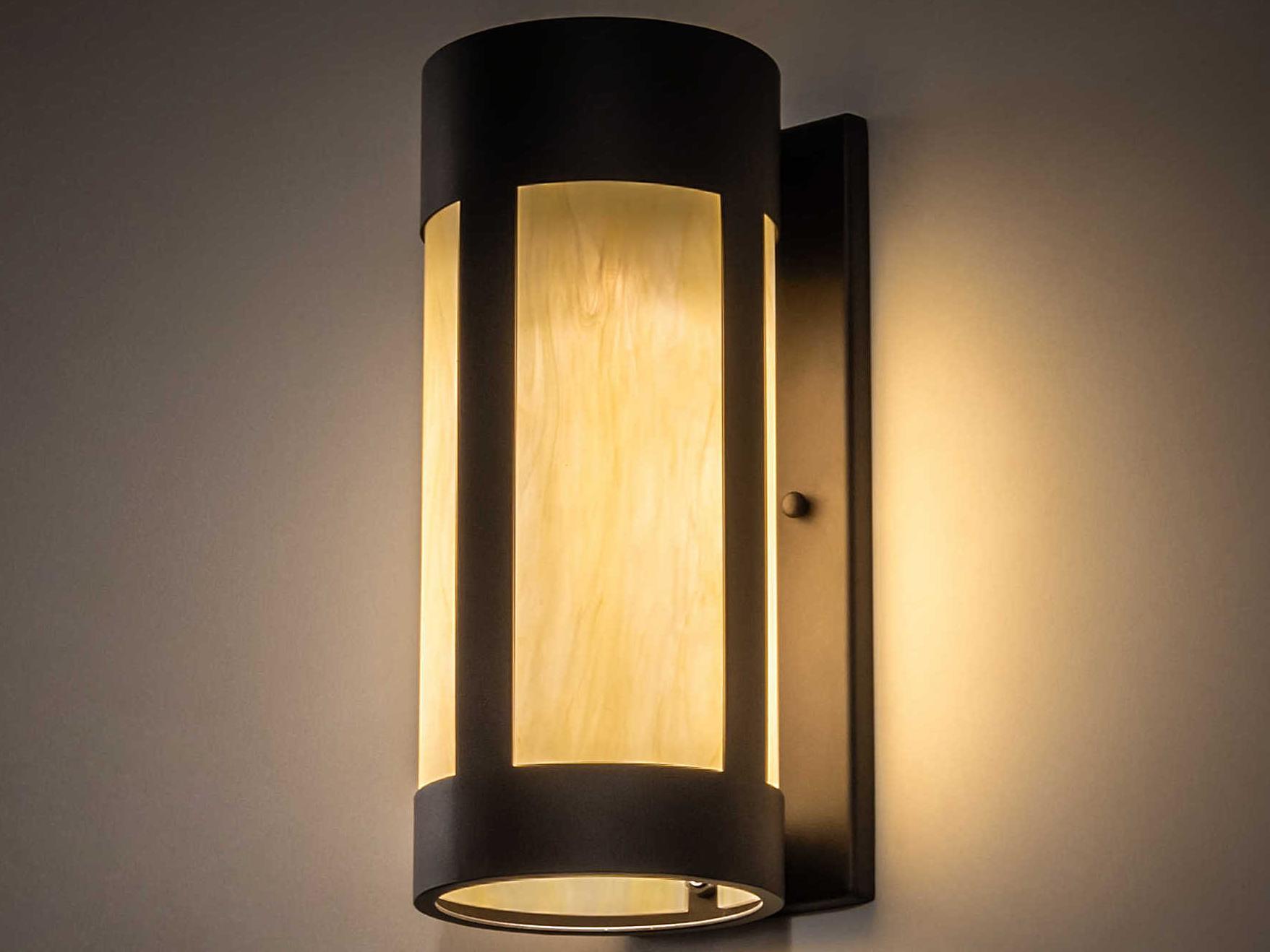 Meyda Cartier 1-Light Oil Rubbed Bronze Off White LED Wall Sconce