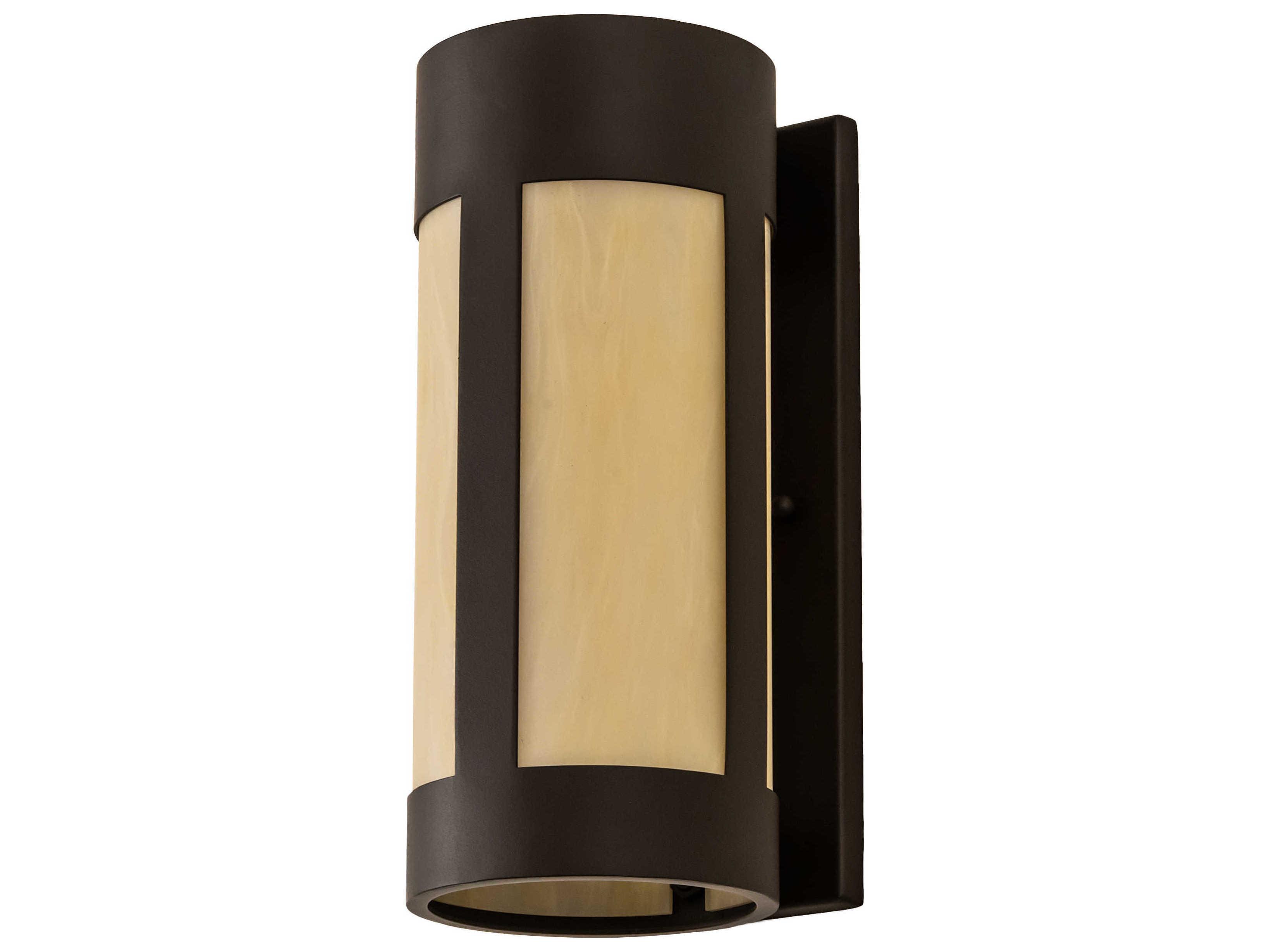 Meyda Cartier 1-Light Oil Rubbed Bronze Off White LED Wall Sconce