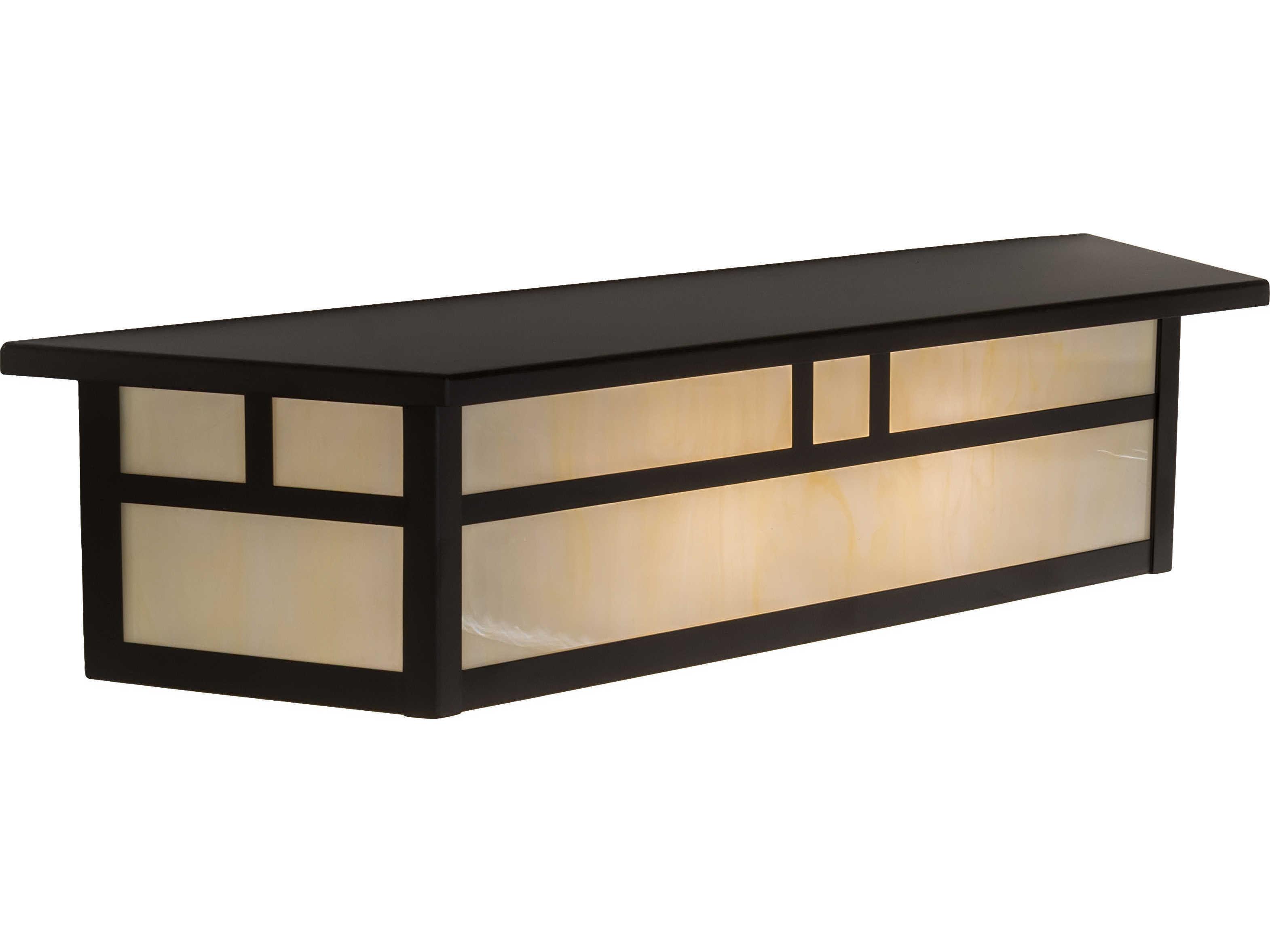 Meyda Hyde Park 2-Light Oil Rubbed Bronze Off White Vanity Light