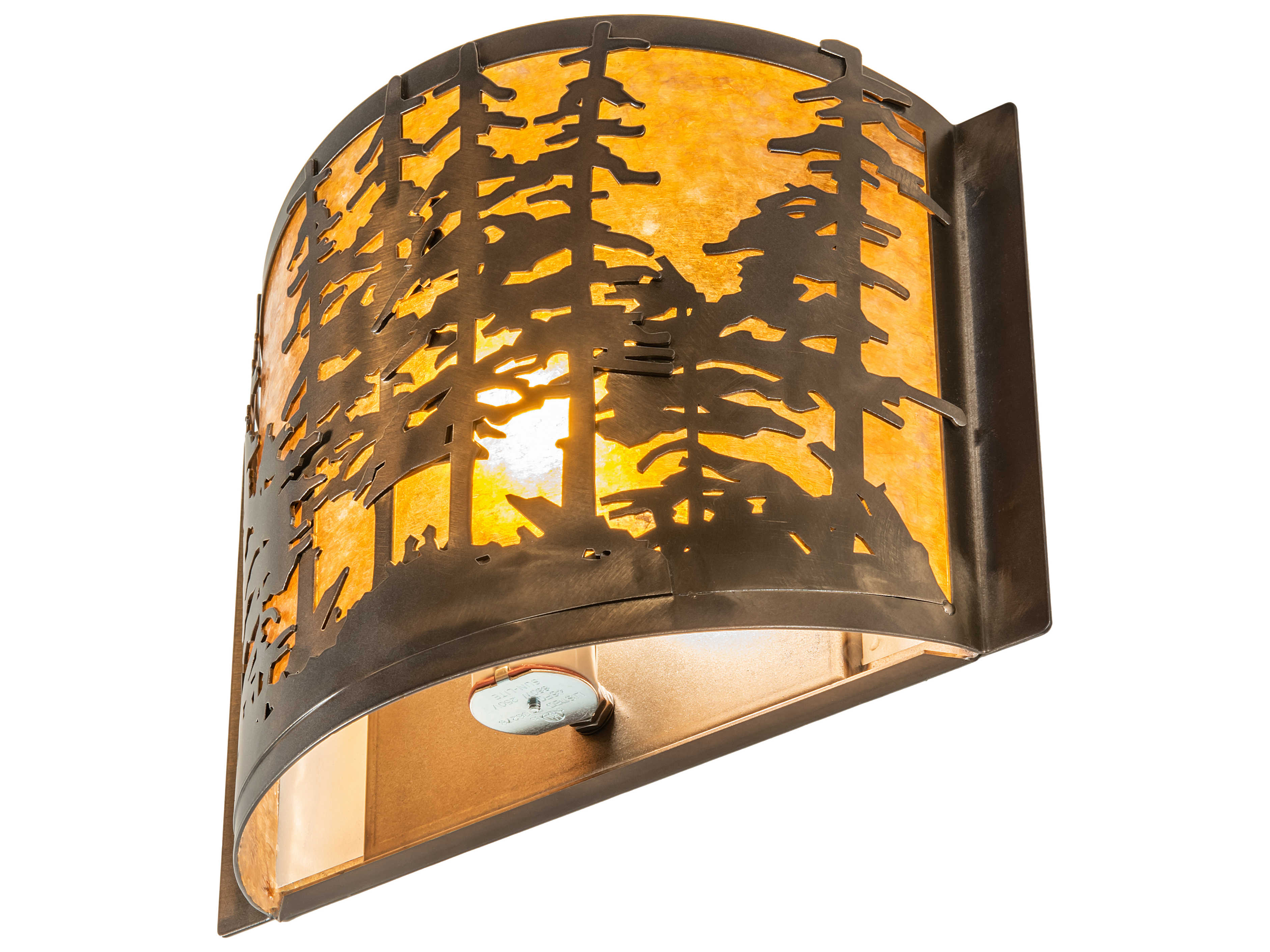 Meyda Pines 1-Light Antique Copper Wall Sconce